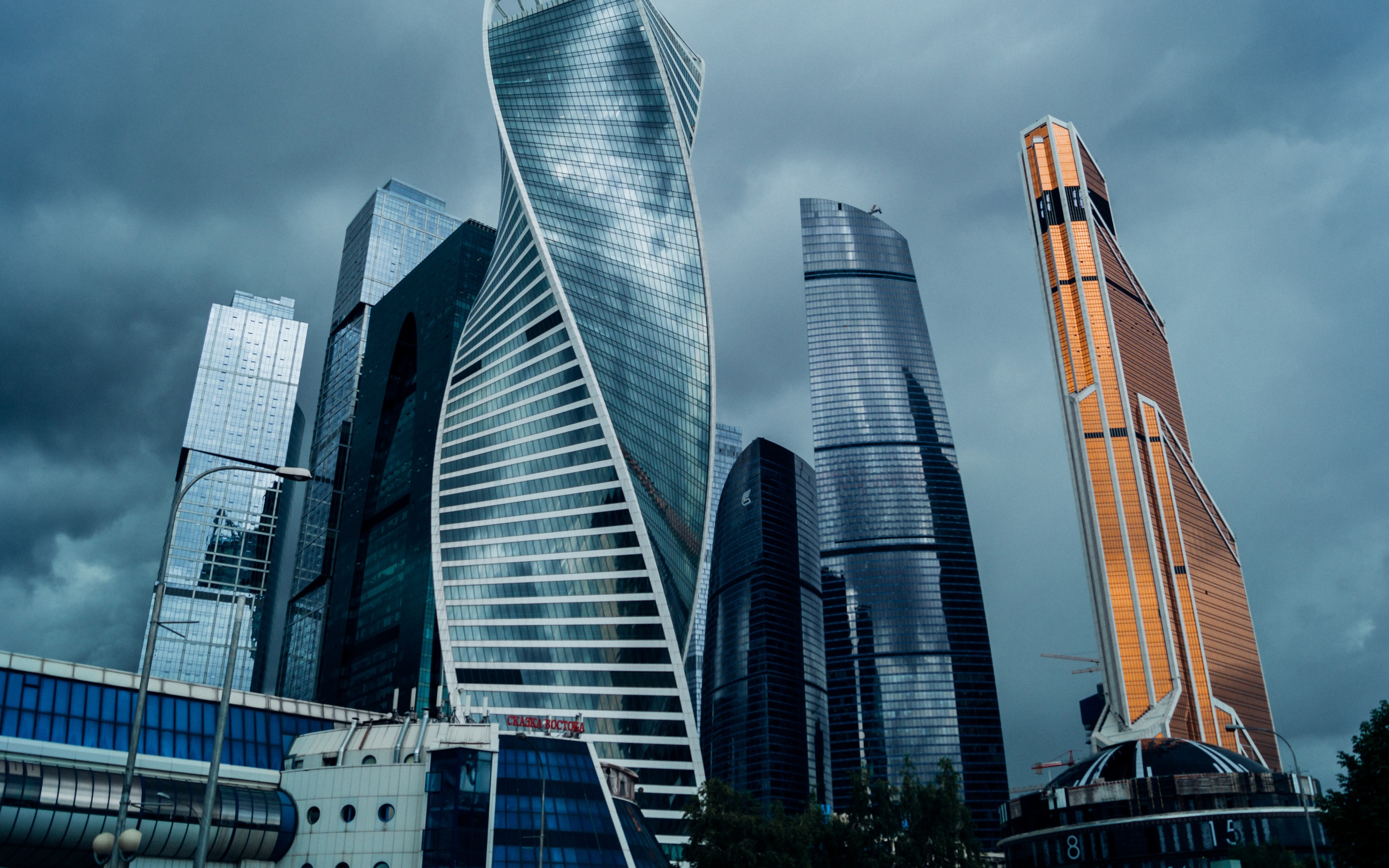 Moscow Russia Skyscrapers Wallpapers