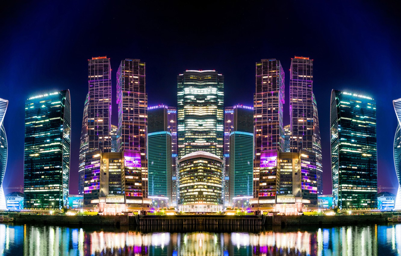 Moscow Russia Skyscrapers Wallpapers