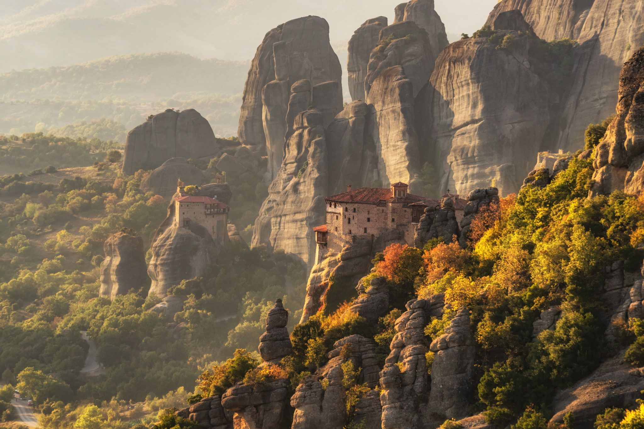 Mountain In Meteora Greece Wallpapers