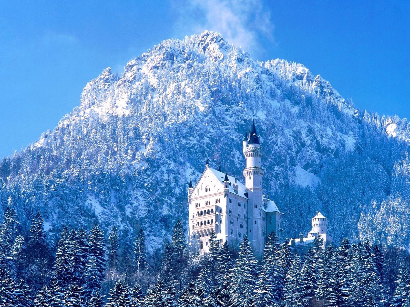 Neuschwanstein Castle In Winter Wallpapers