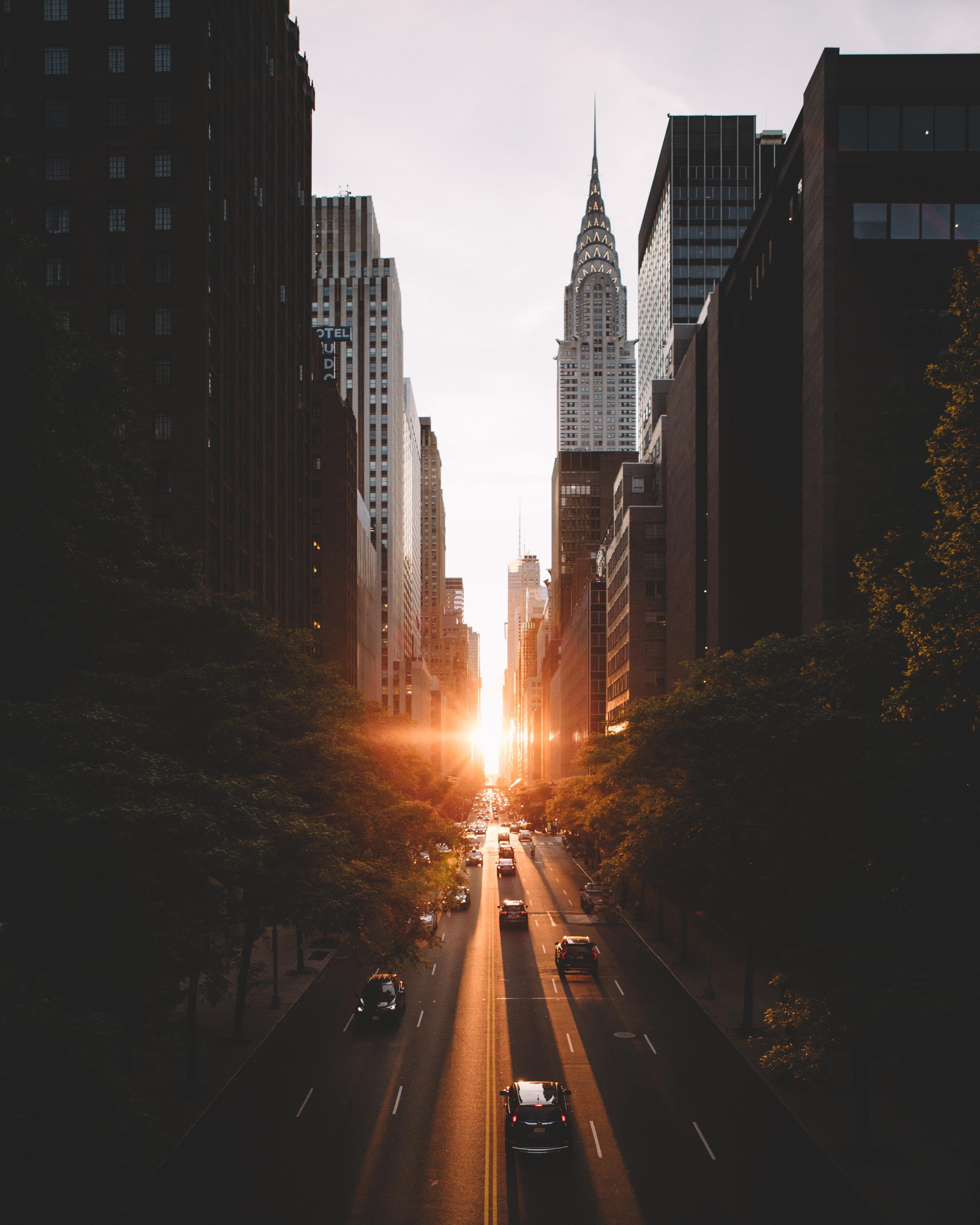 New York City Buildings At Day Sunlight Wallpapers