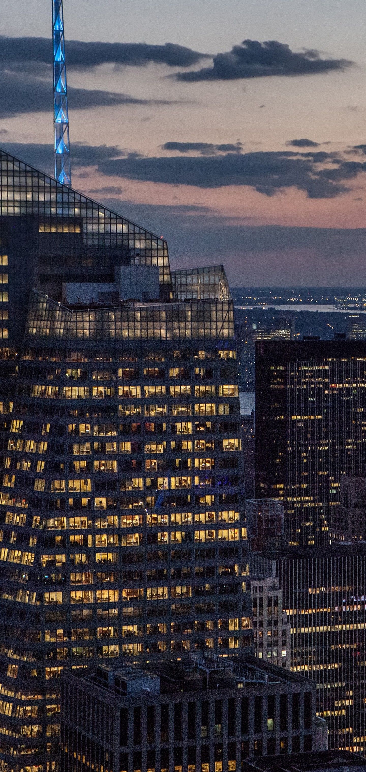 New York City Skyscraper At Night Wallpapers
