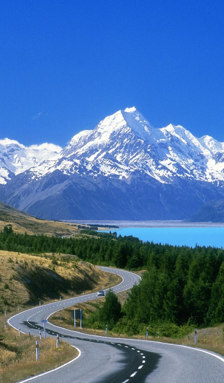 New Zealand Landscape Road Wallpapers