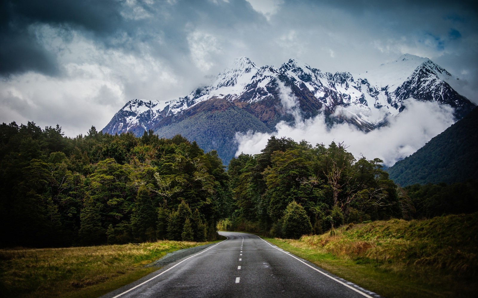 New Zealand Landscape Road Wallpapers