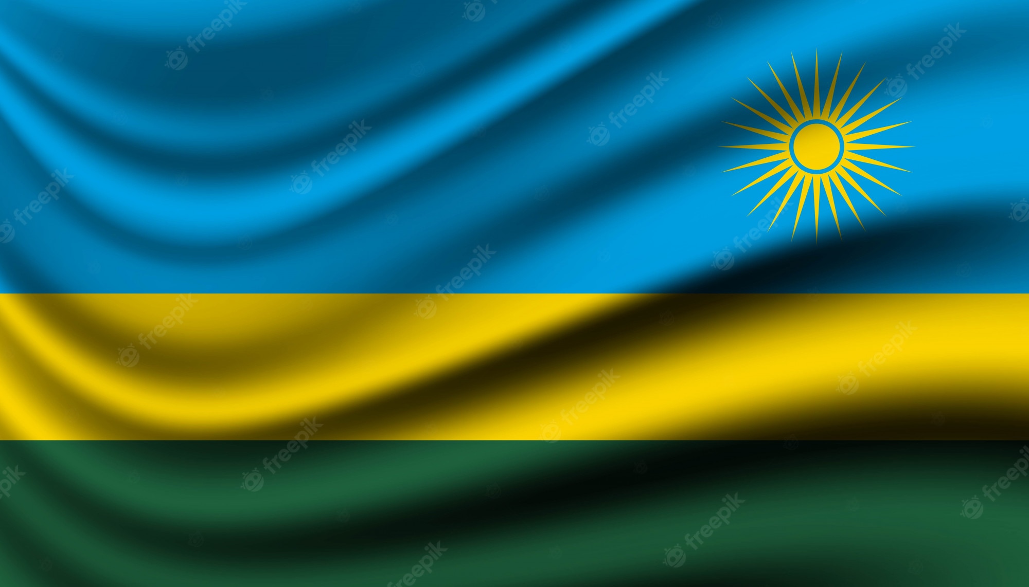 Rwanda Flag Wallpapers