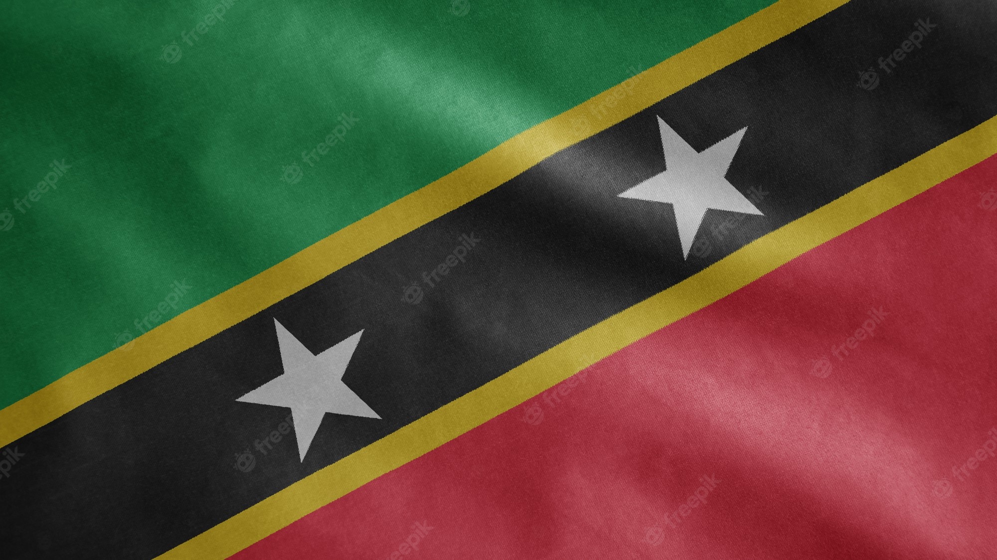 Saint Kitts And Nevis Flag Wallpapers