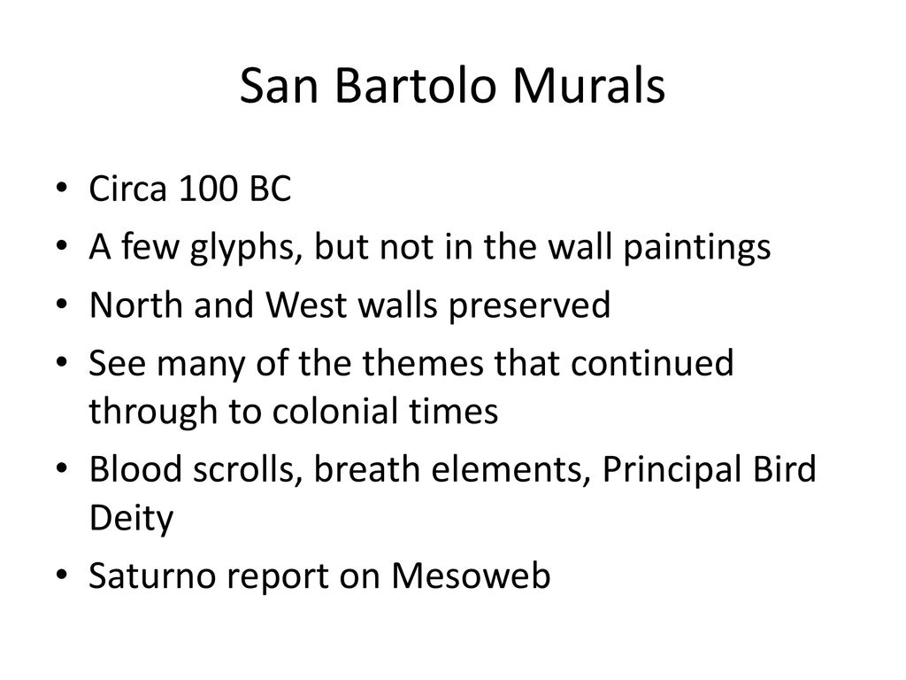 San Bartolo Murals Wallpapers