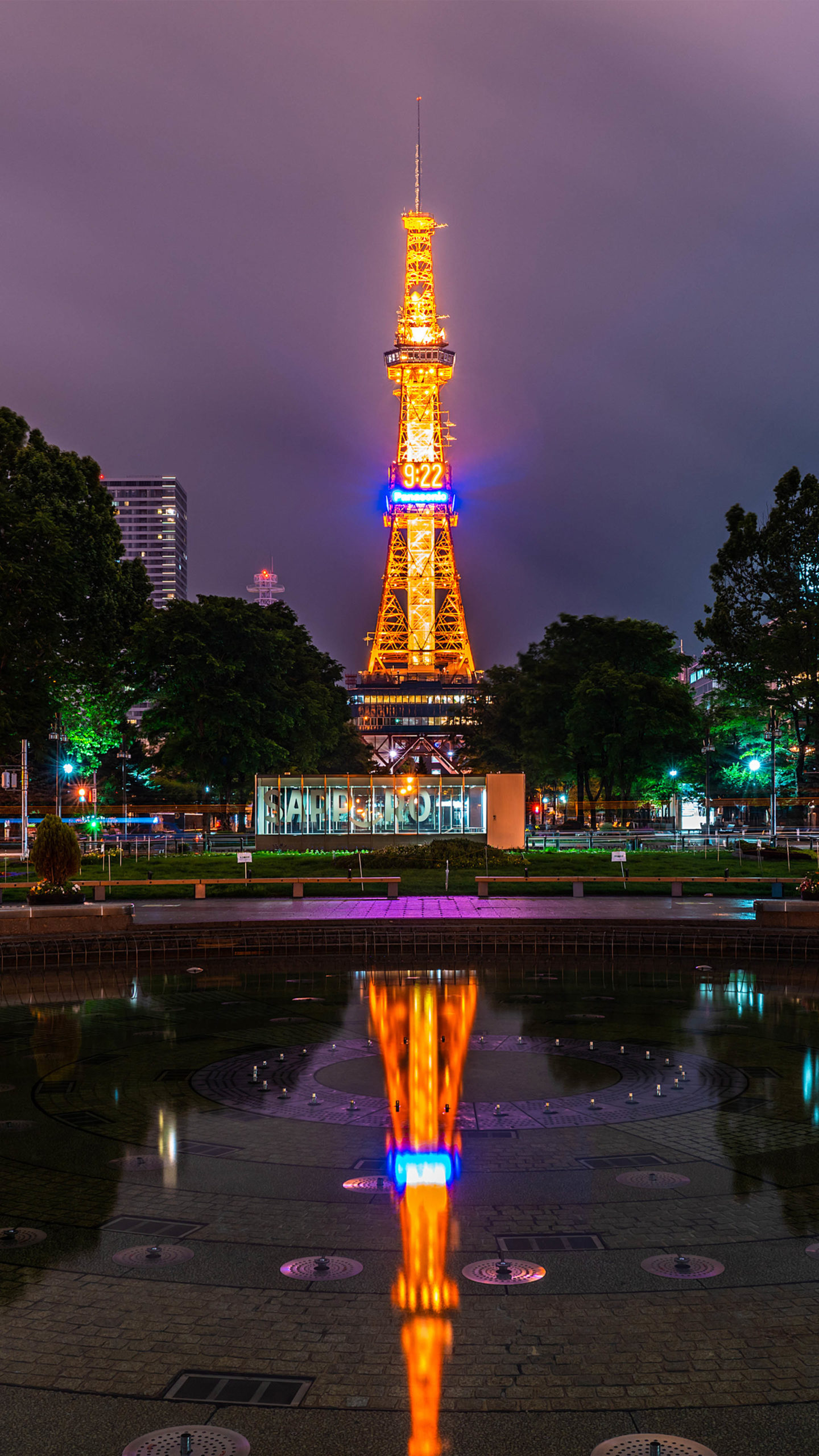 Sapporo Japan At Night Wallpapers