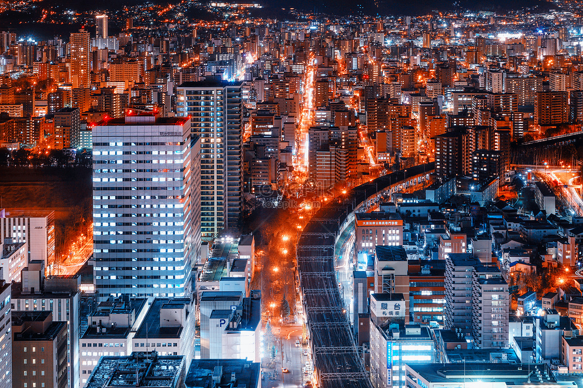 Sapporo Japan At Night Wallpapers