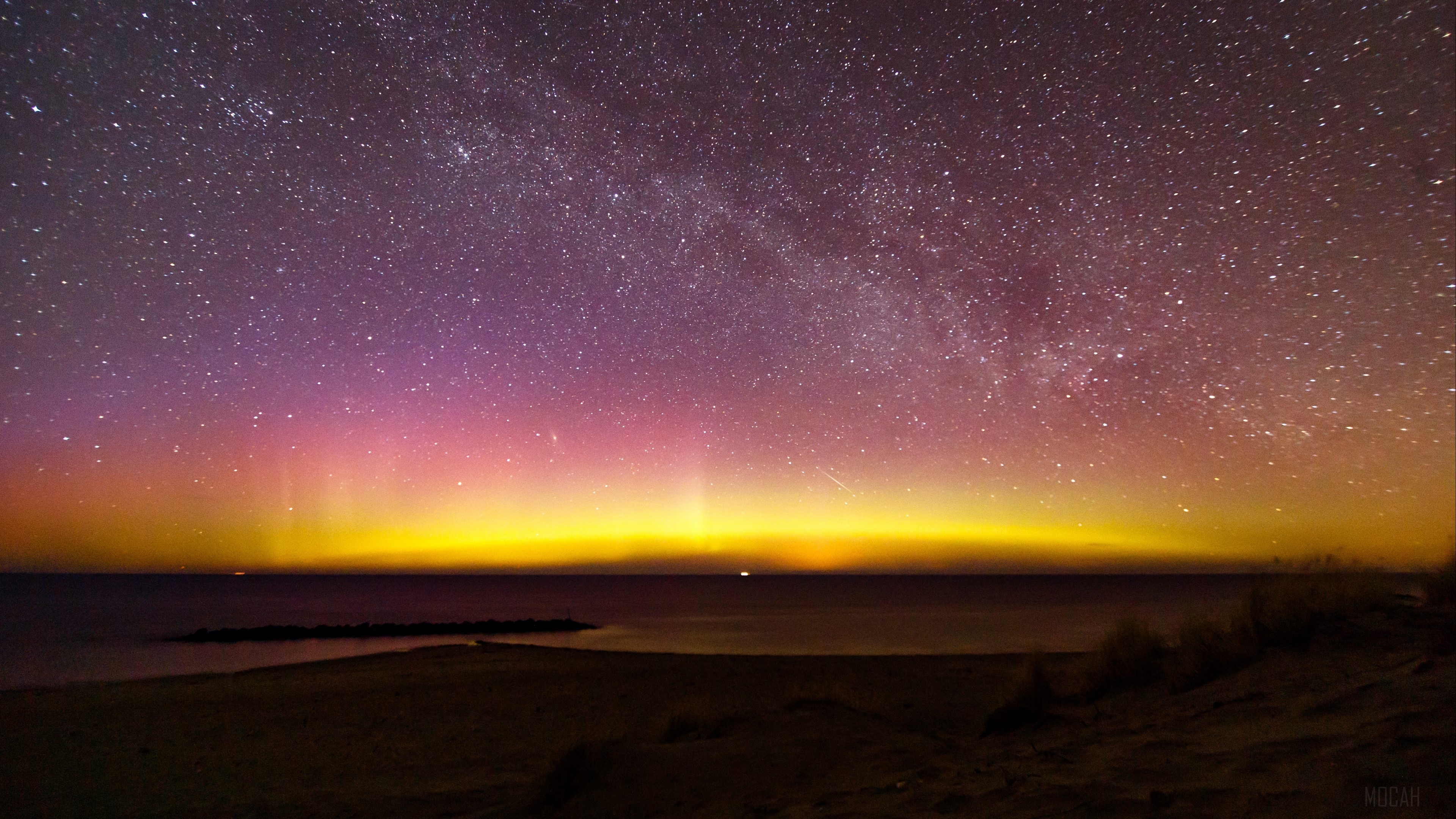 Starry Sunset In Skagen Denmark Wallpapers