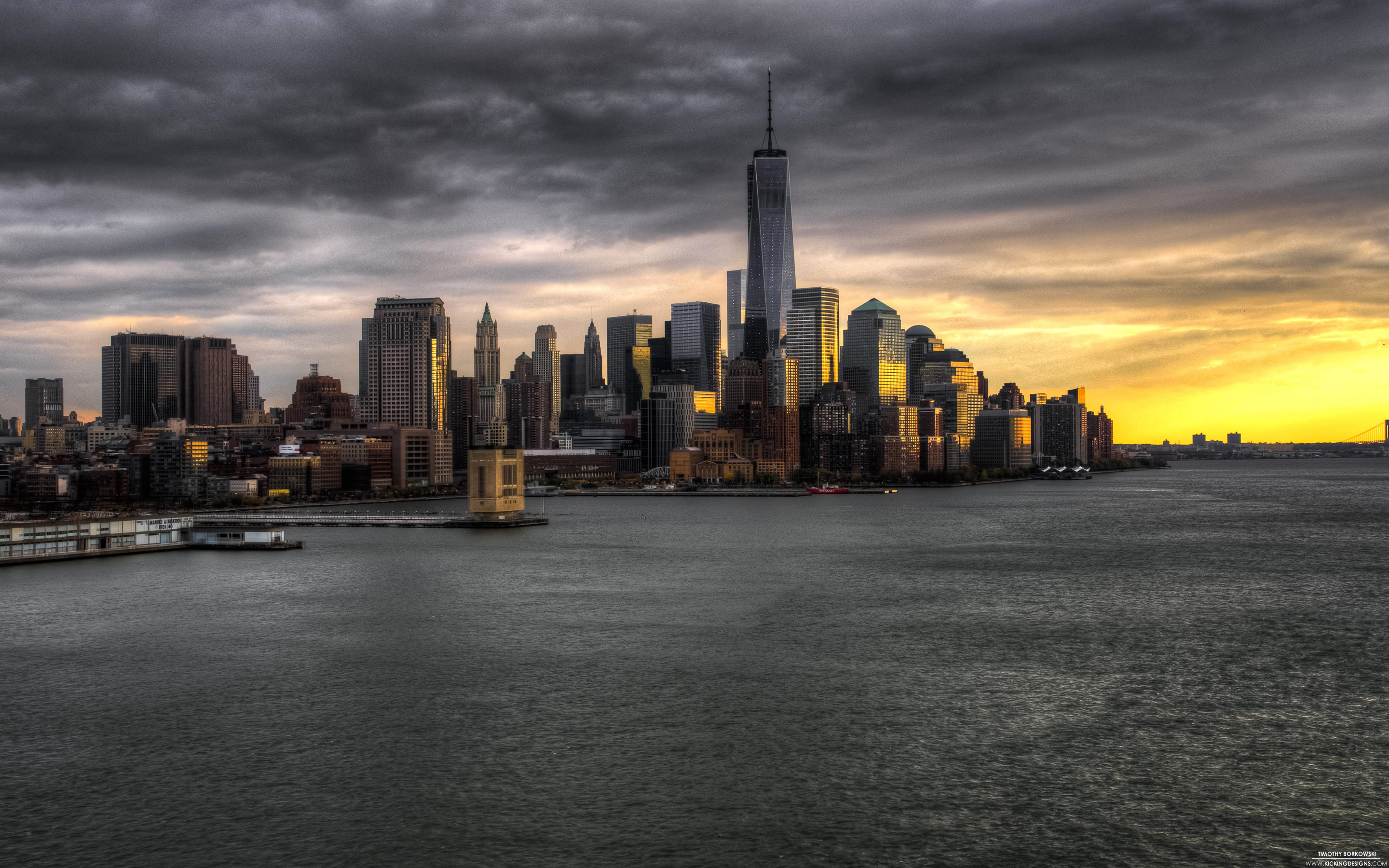 Sunrise Over Lower Manhattan Wallpapers