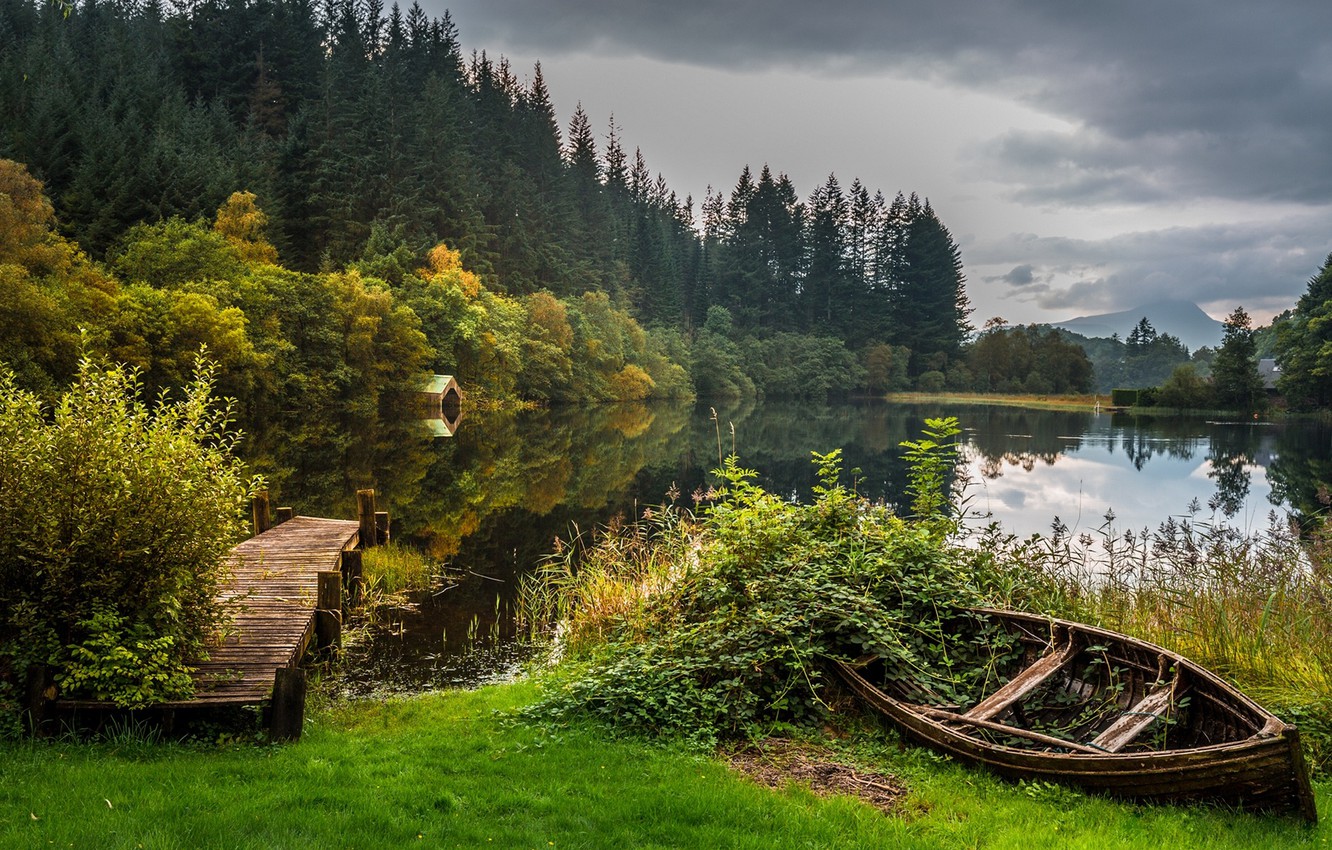 Sunrise Reflection In Loch Lomond And The Trossachs National Park Lake Wallpapers