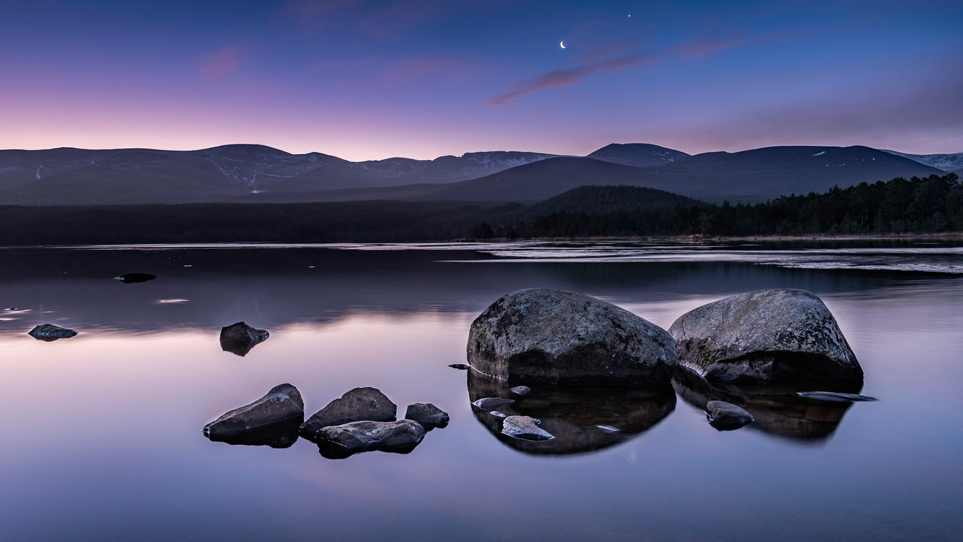 Sunrise Reflection In Loch Lomond And The Trossachs National Park Lake Wallpapers