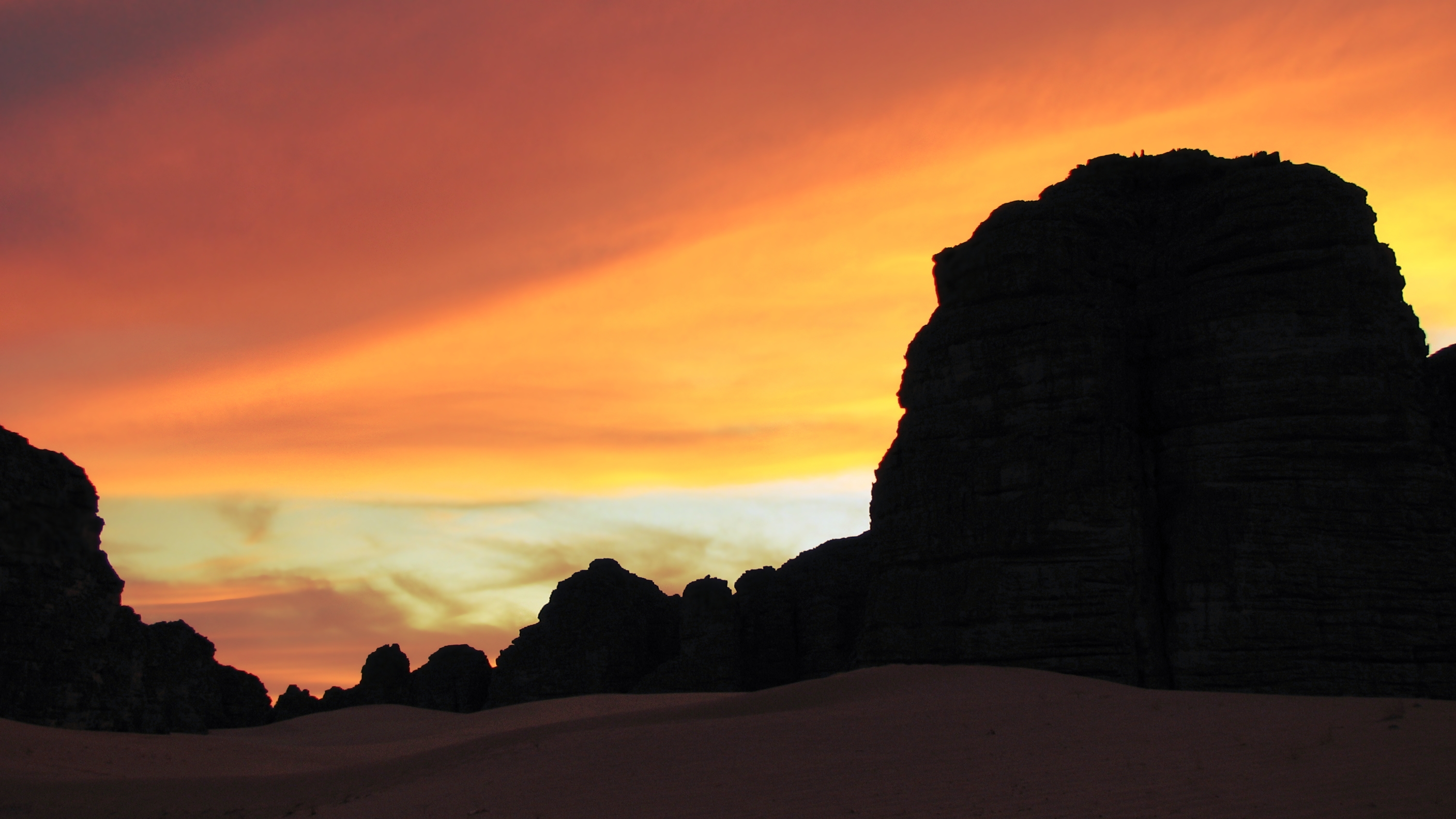 Sunset In Tassili Algeria Wallpapers