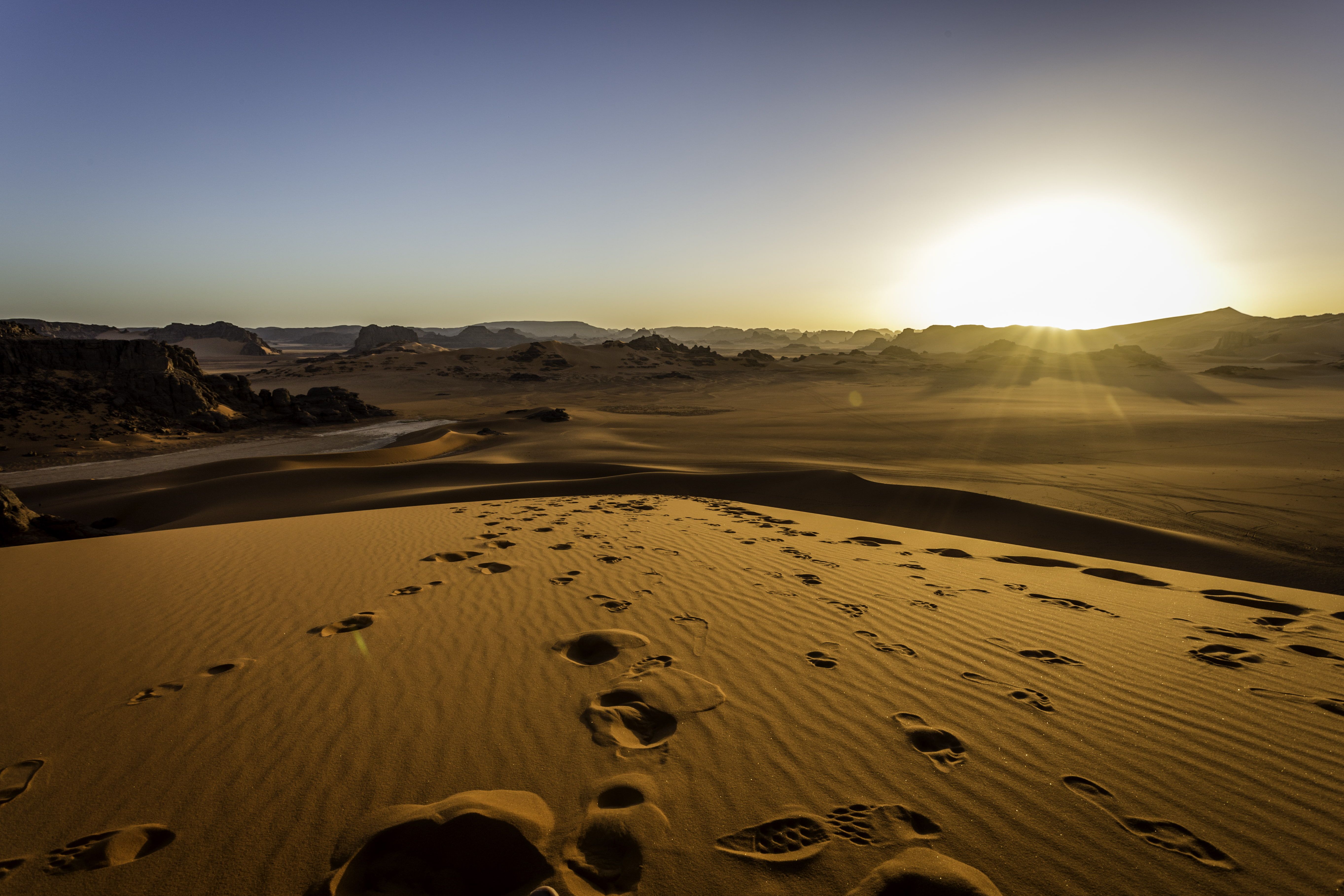 Sunset In Tassili Algeria Wallpapers