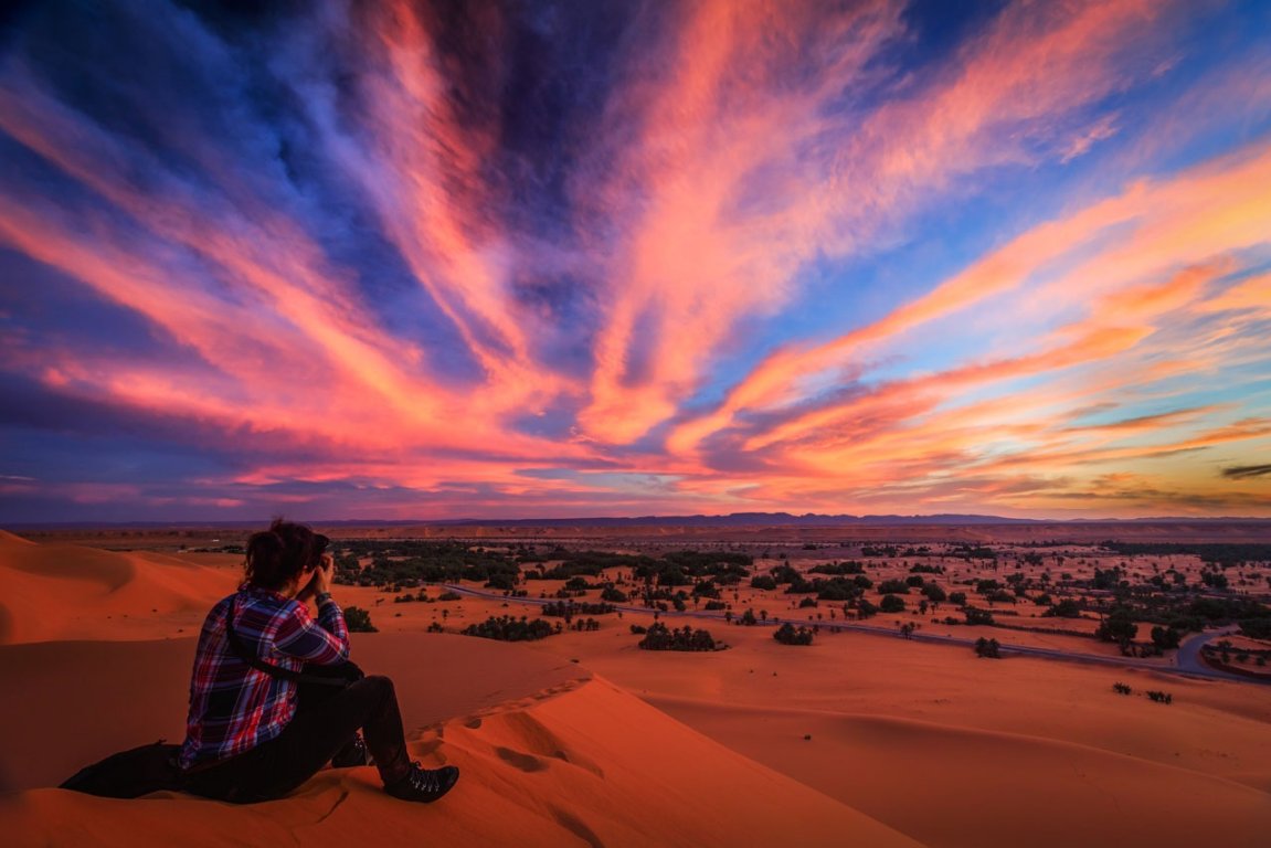 Sunset In Tassili Algeria Wallpapers