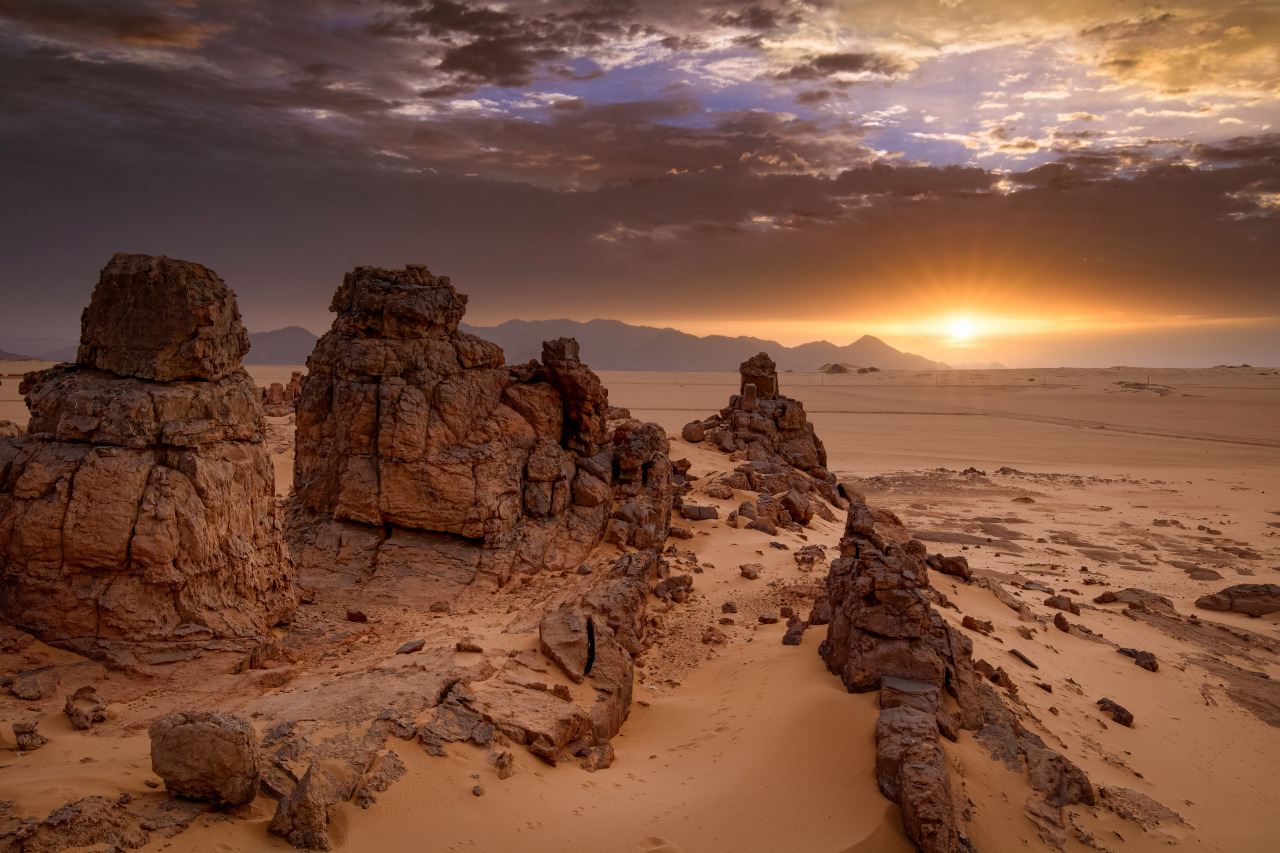 Sunset In Tassili Algeria Wallpapers