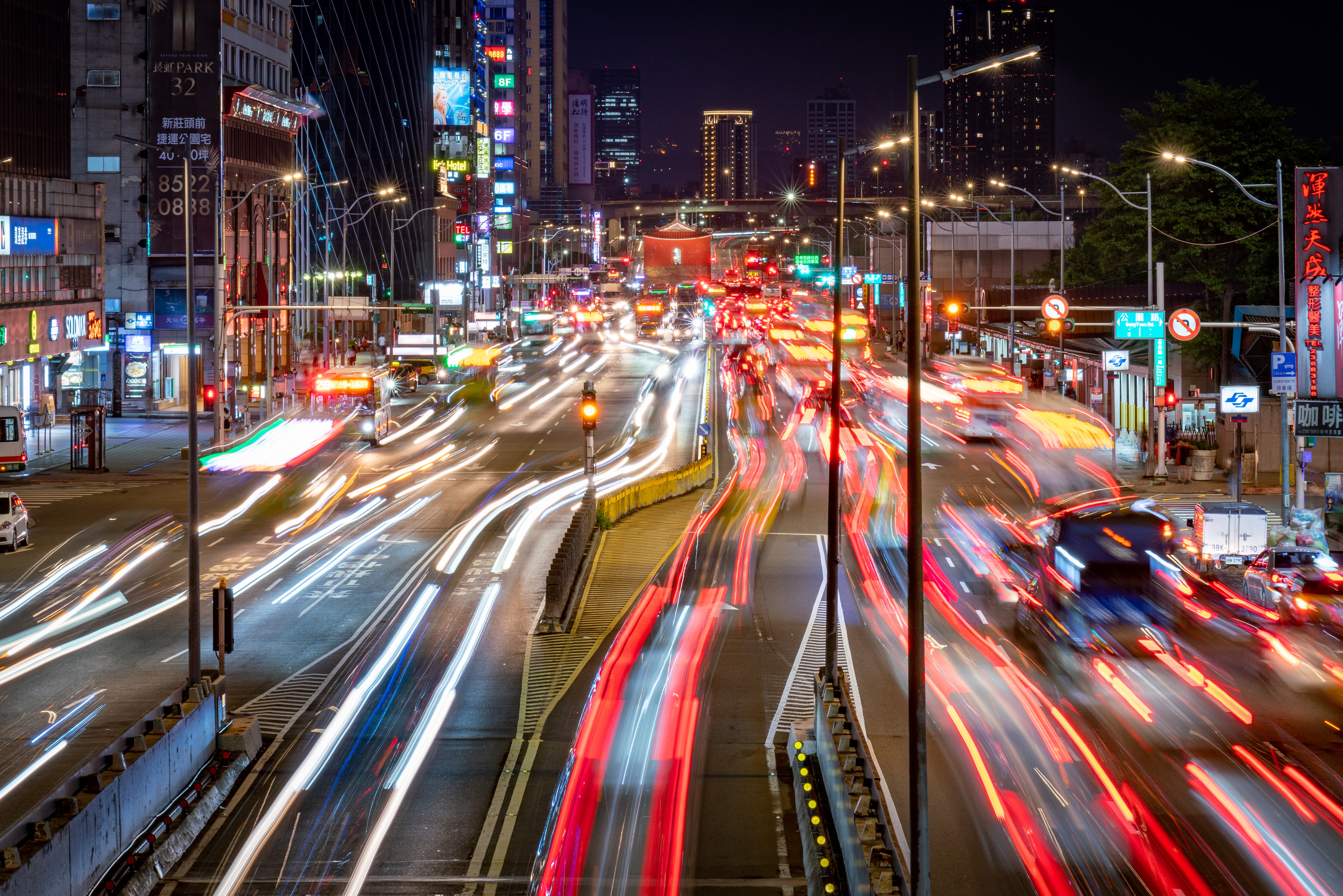 Time-Lapse Madrid Highway Wallpapers