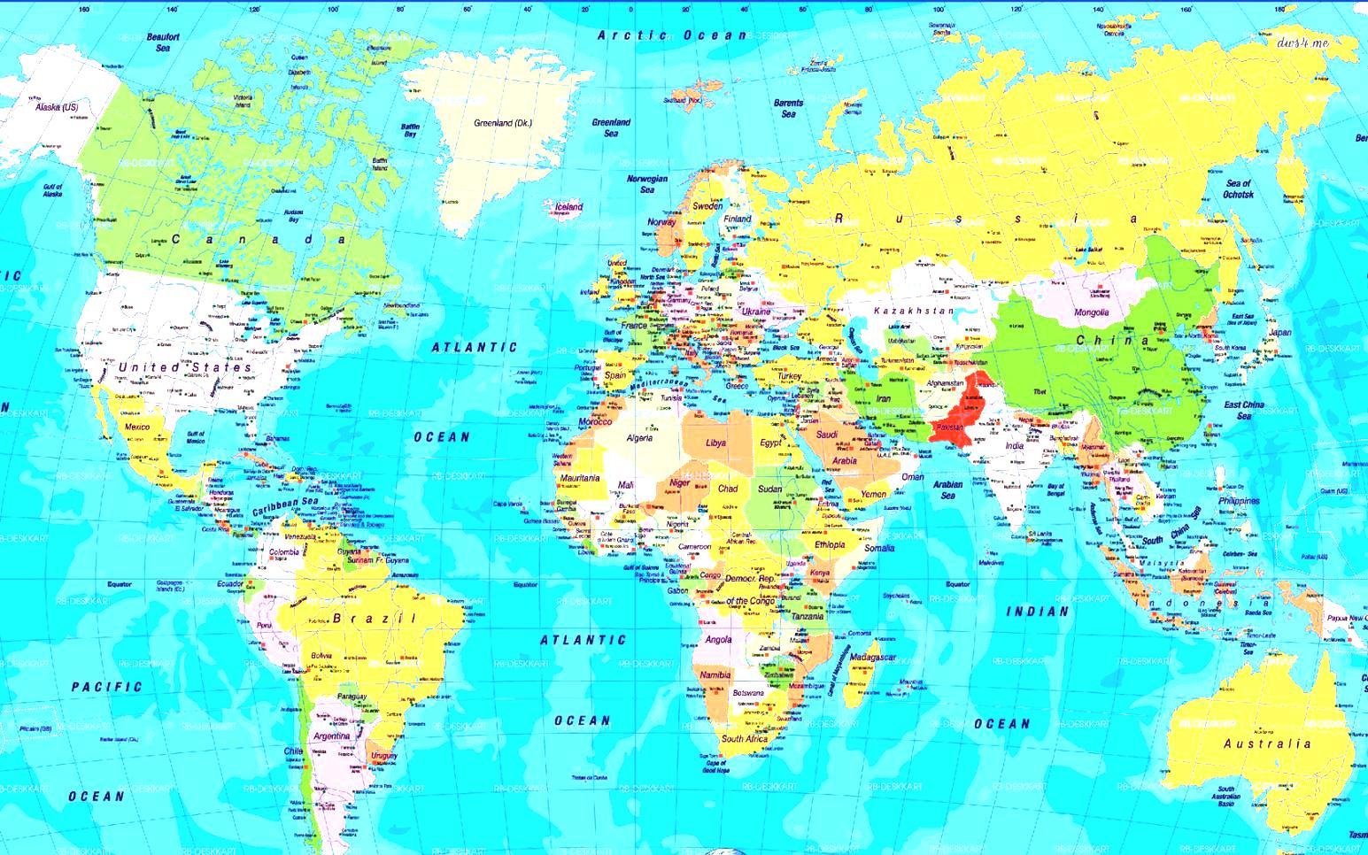 World Map High Resolution Wallpapers