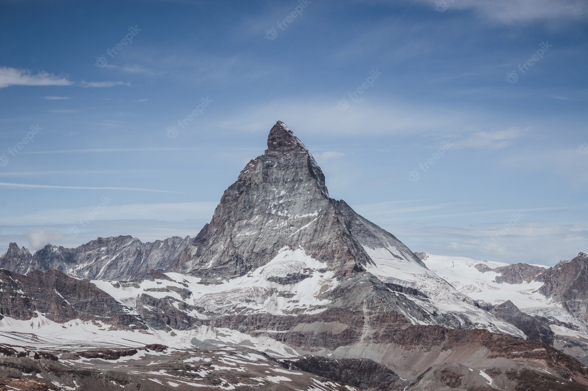 Zermatt-Matterhorn Aerial View At Night Wallpapers