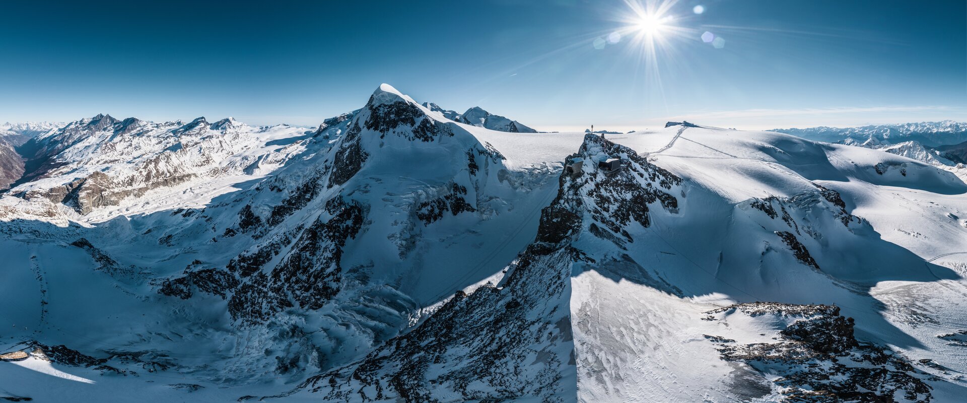 Zermatt-Matterhorn Aerial View At Night Wallpapers