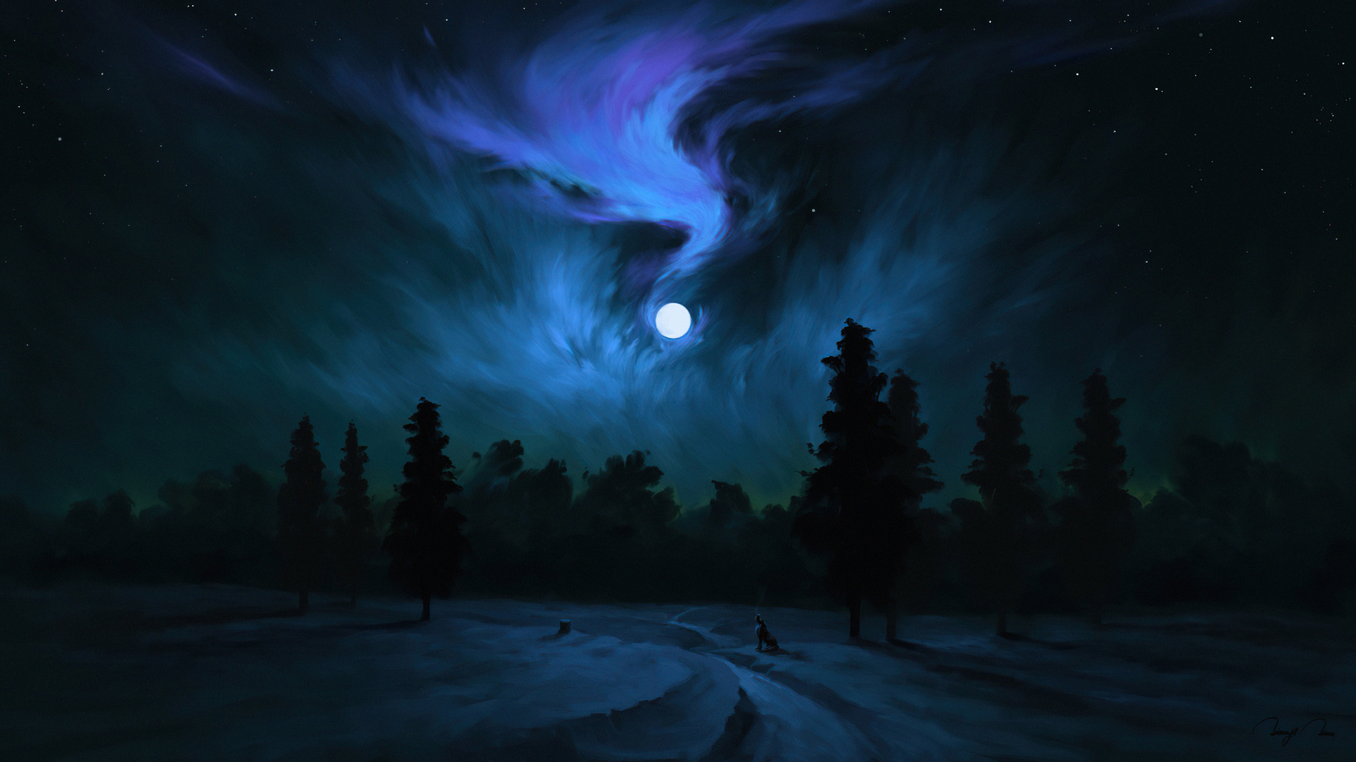 Wolf Aurora Borealis Wallpapers