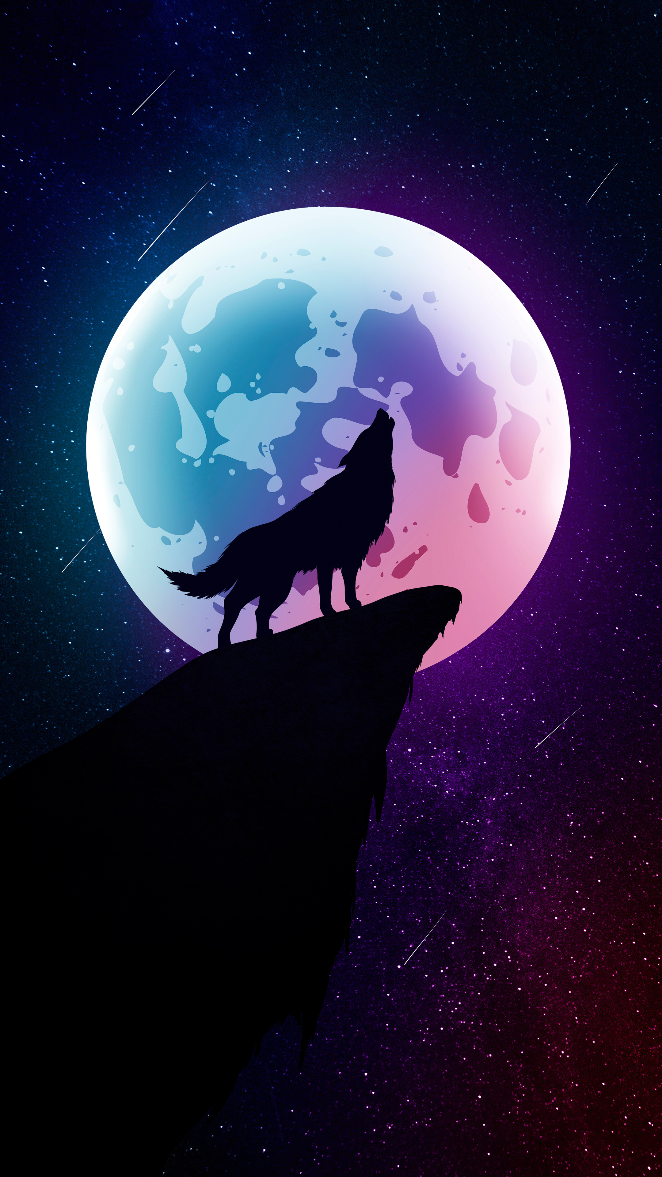 Wolf Howling At The Moon Wallpapers