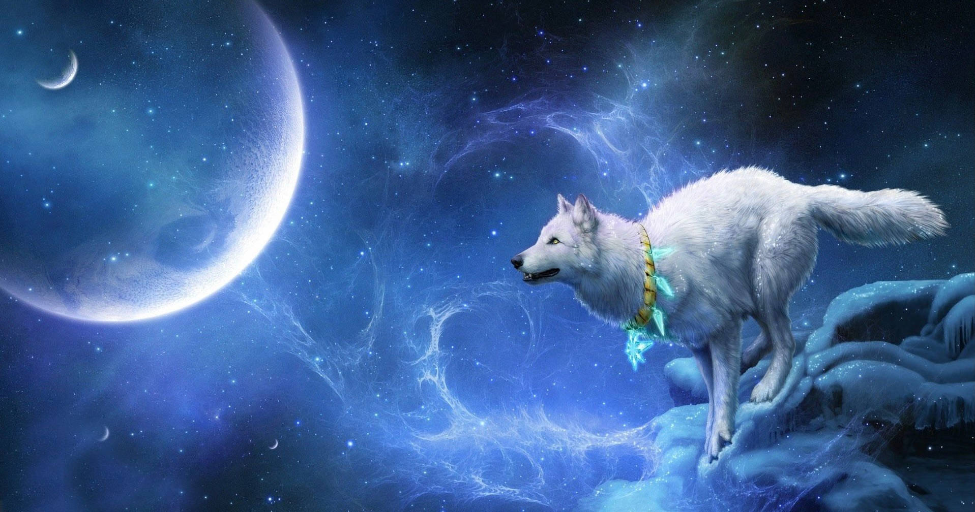 Wolf Howling At The Moon Wallpapers