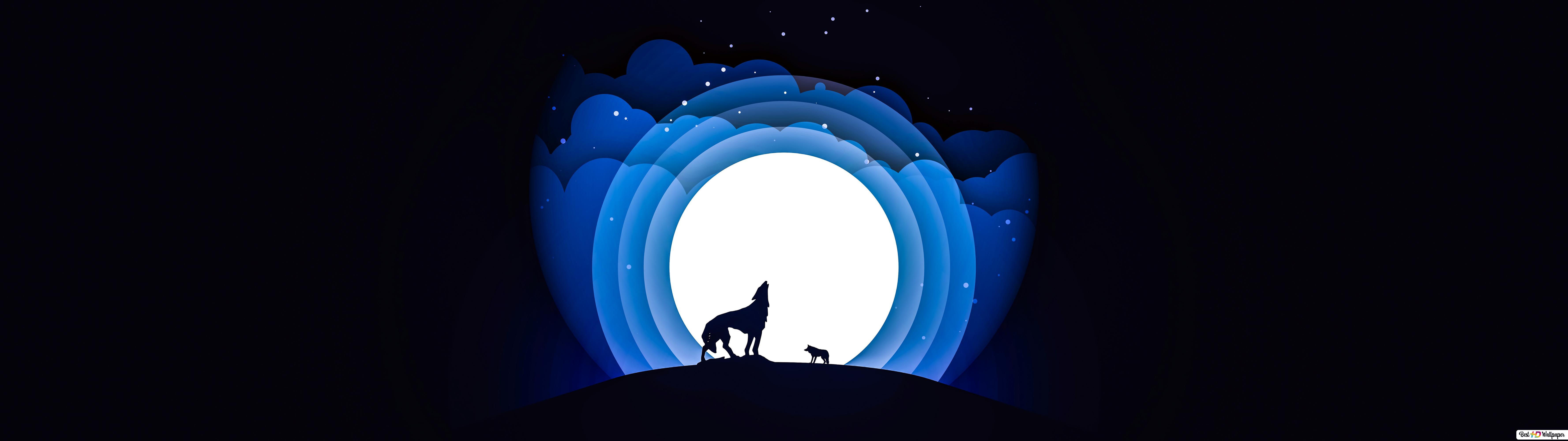 Wolf Howling At The Moon Wallpapers