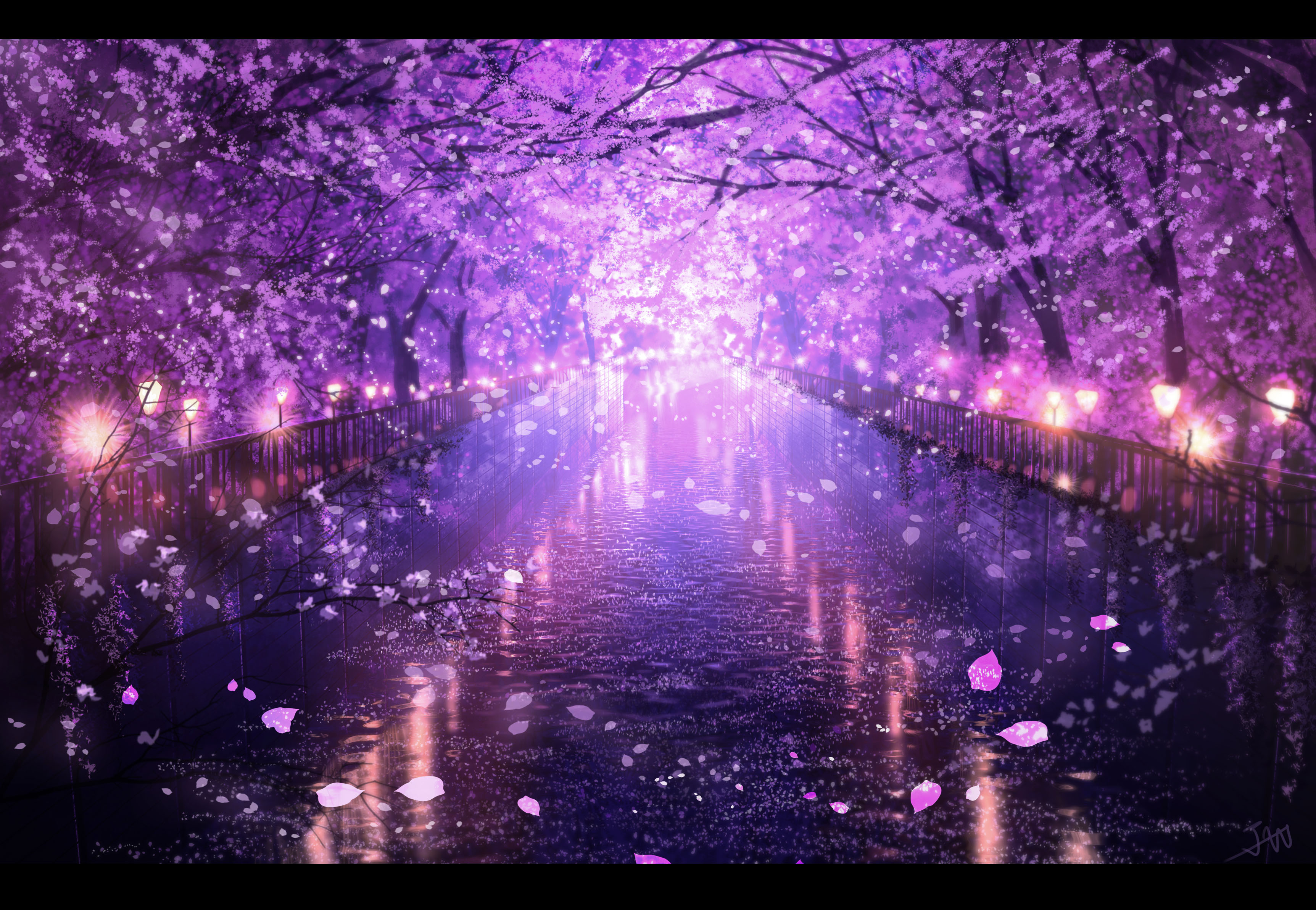 Cherry Blossom Tree Anime Wallpapers