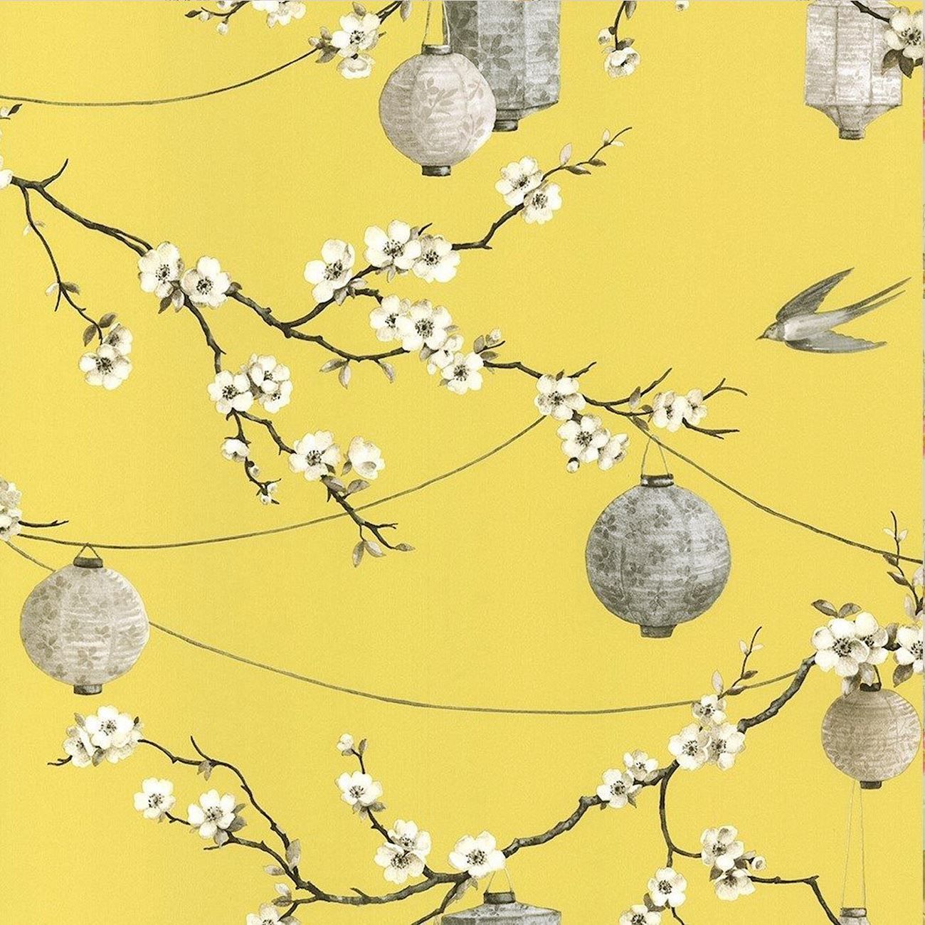 Cherry Blossom Yellow Wallpapers