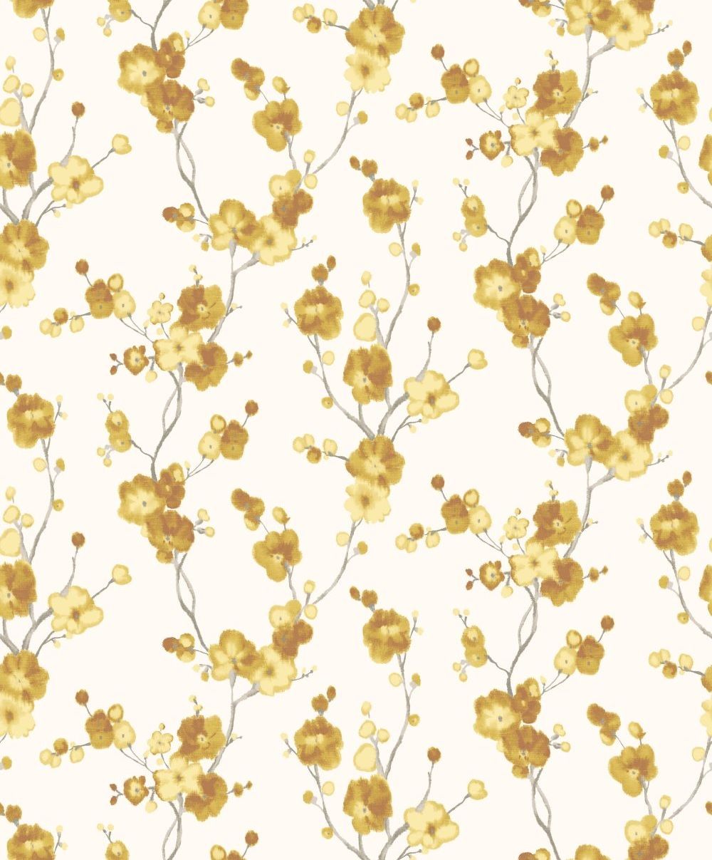 Cherry Blossom Yellow Wallpapers