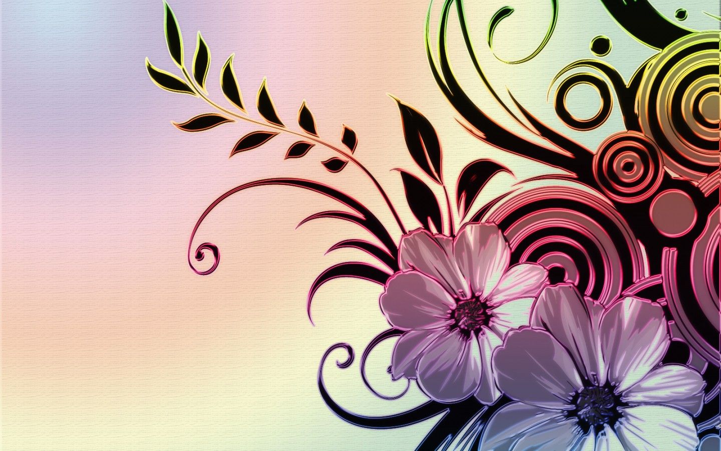 Colorful Abstract Flower Wallpapers