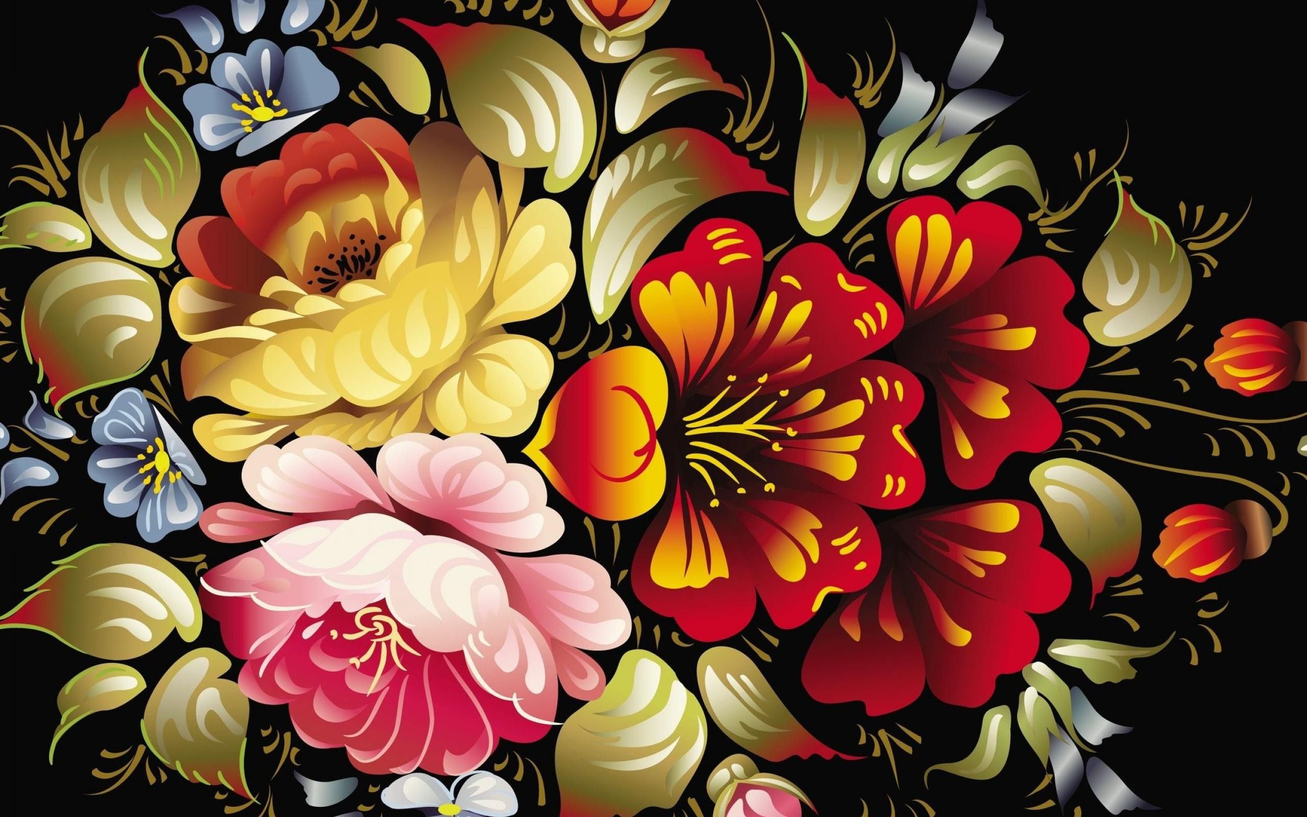 Colorful Abstract Flower Wallpapers