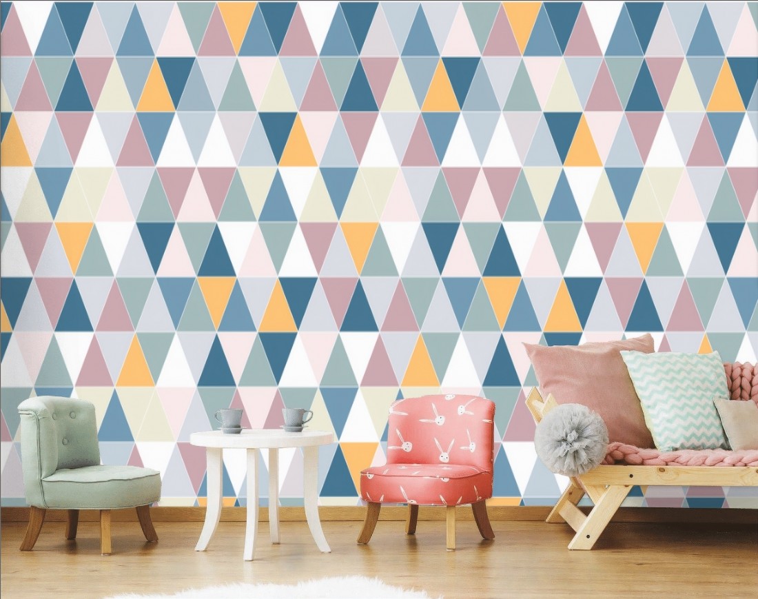 Colorful Geometric Triangle Wallpapers