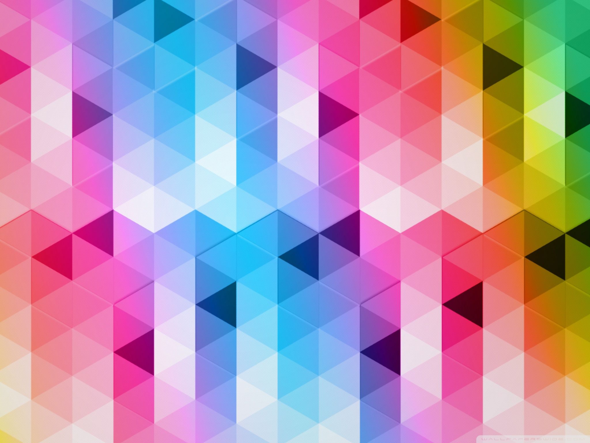 Colorful Geometric Triangle Wallpapers