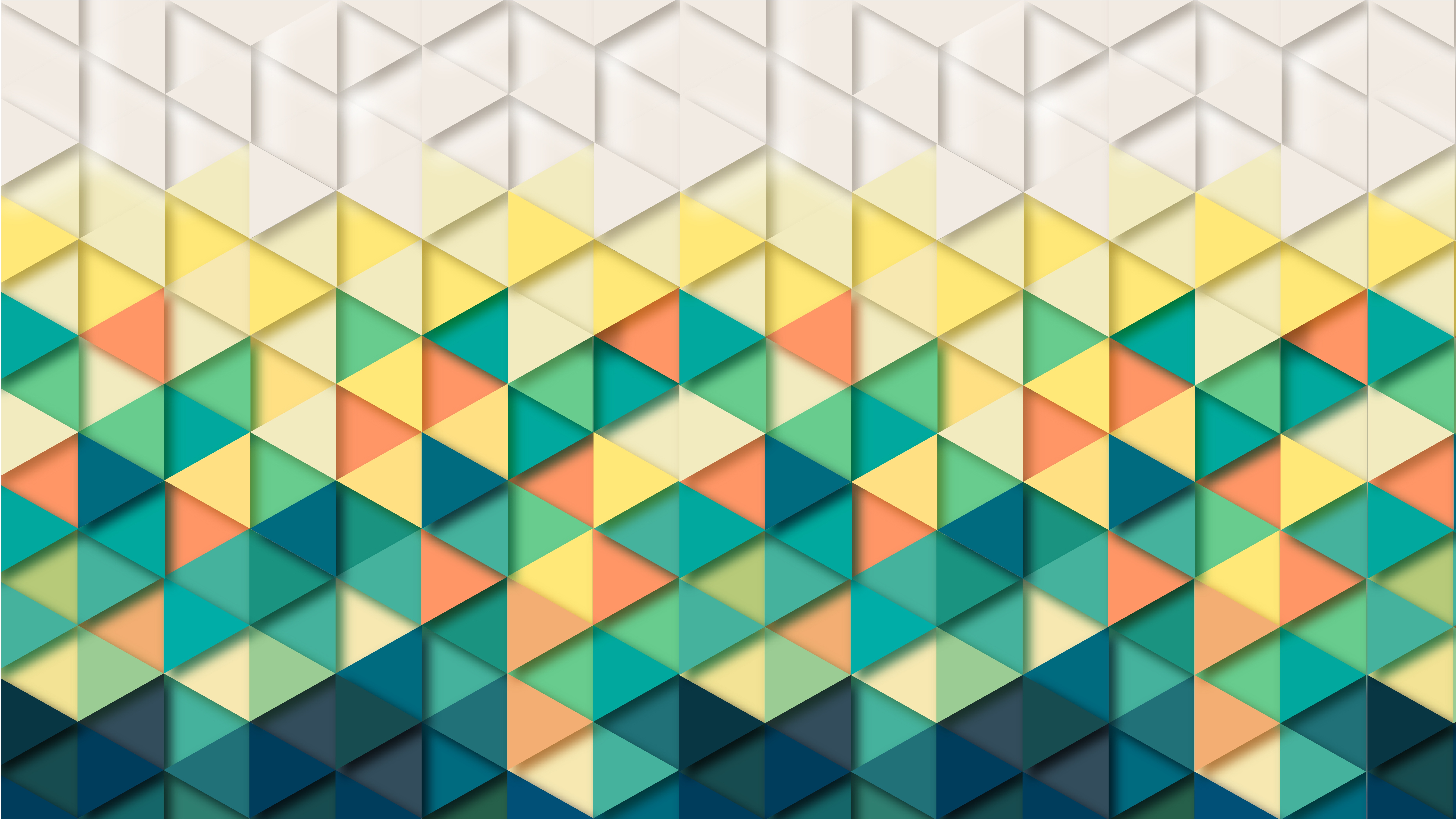 Colorful Geometric Triangle Wallpapers