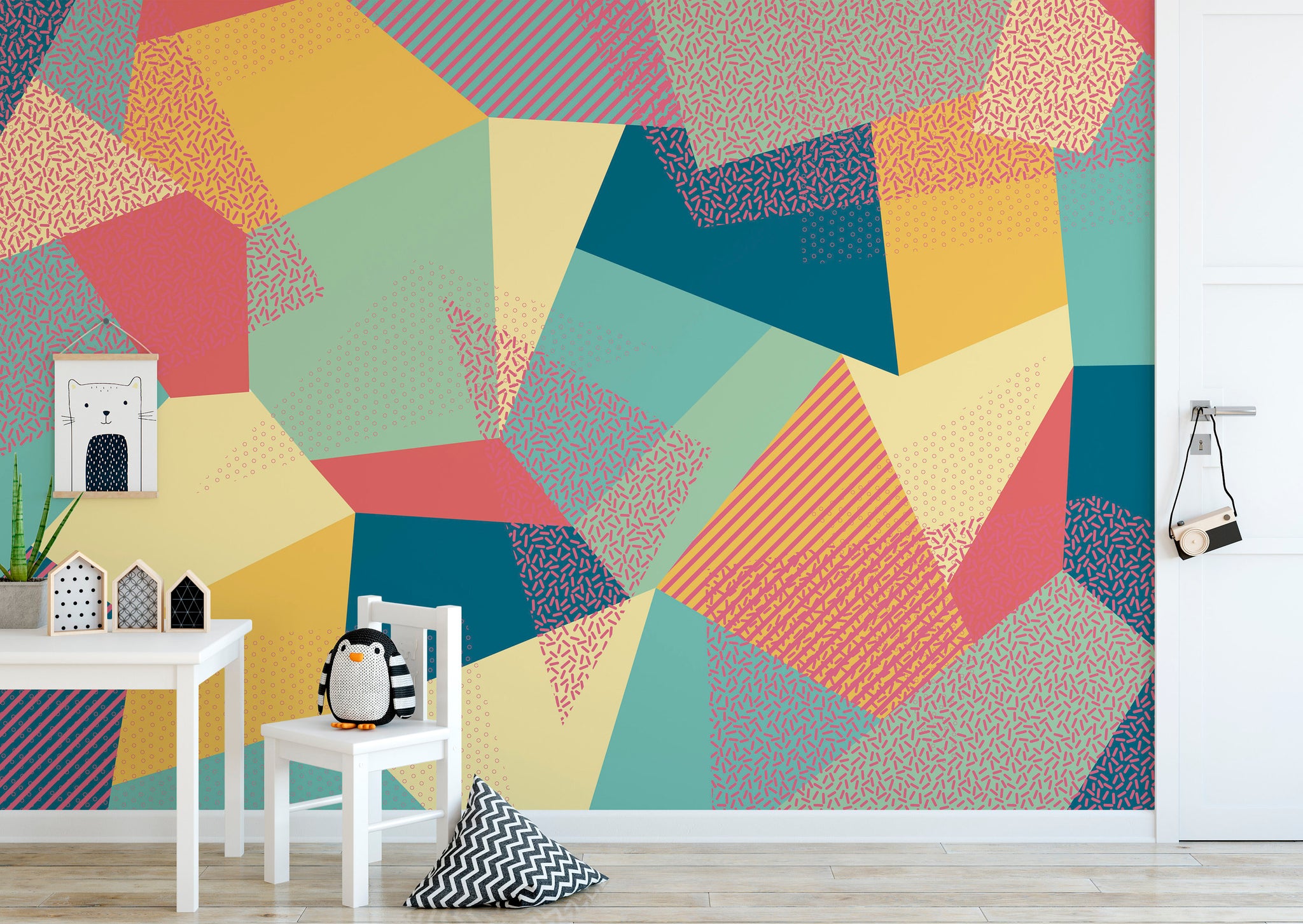 Colorful Geometric Triangle Wallpapers