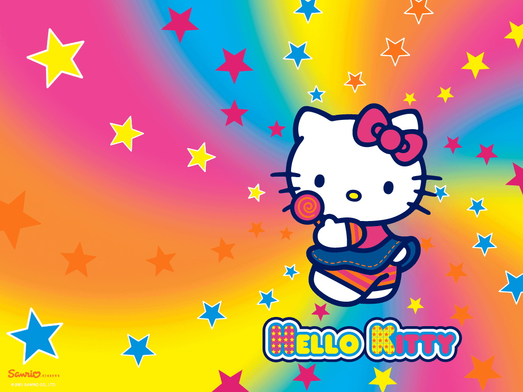 Colorful Hello Kitty Wallpapers