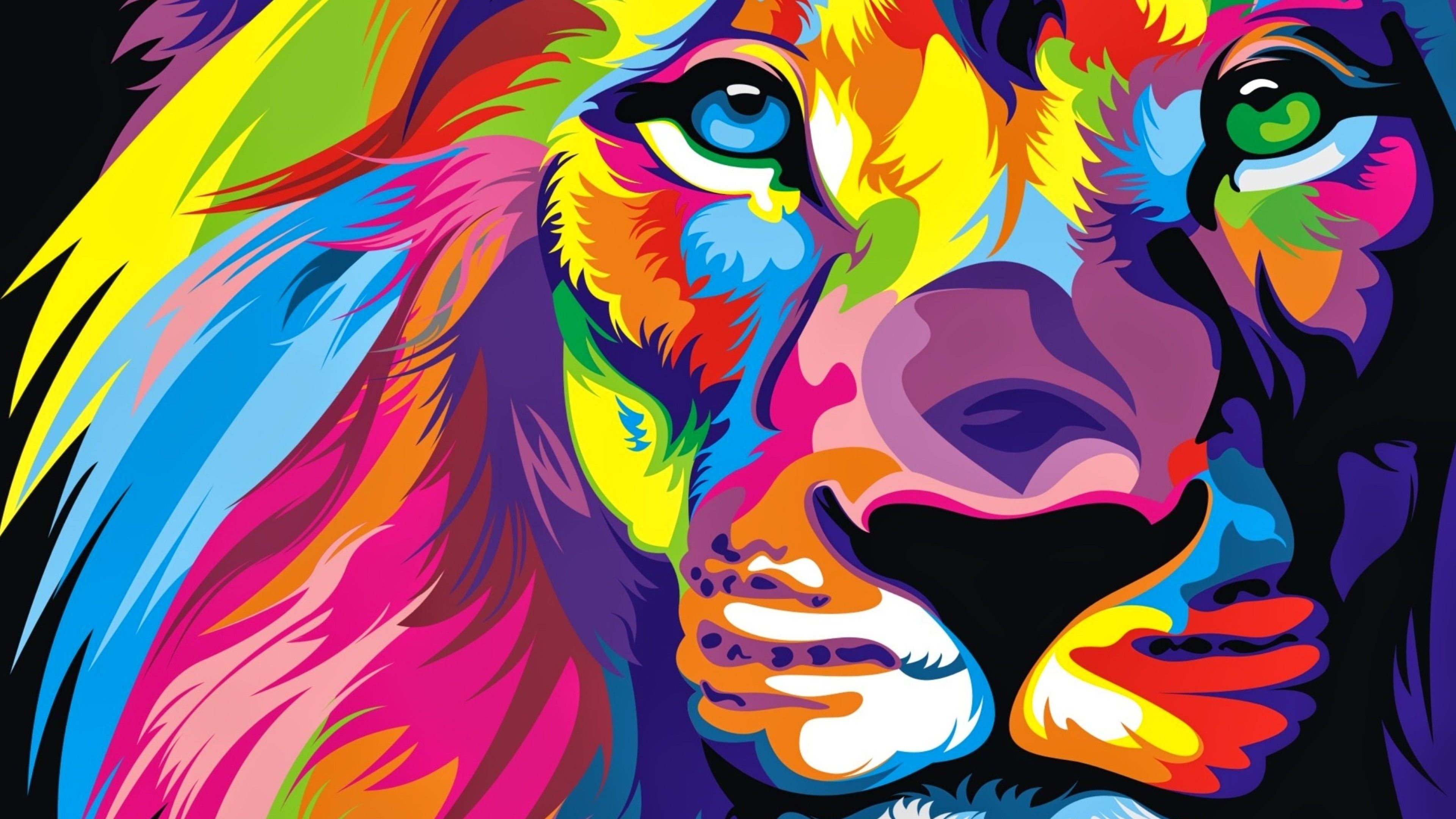 Colorful Lion Wallpapers