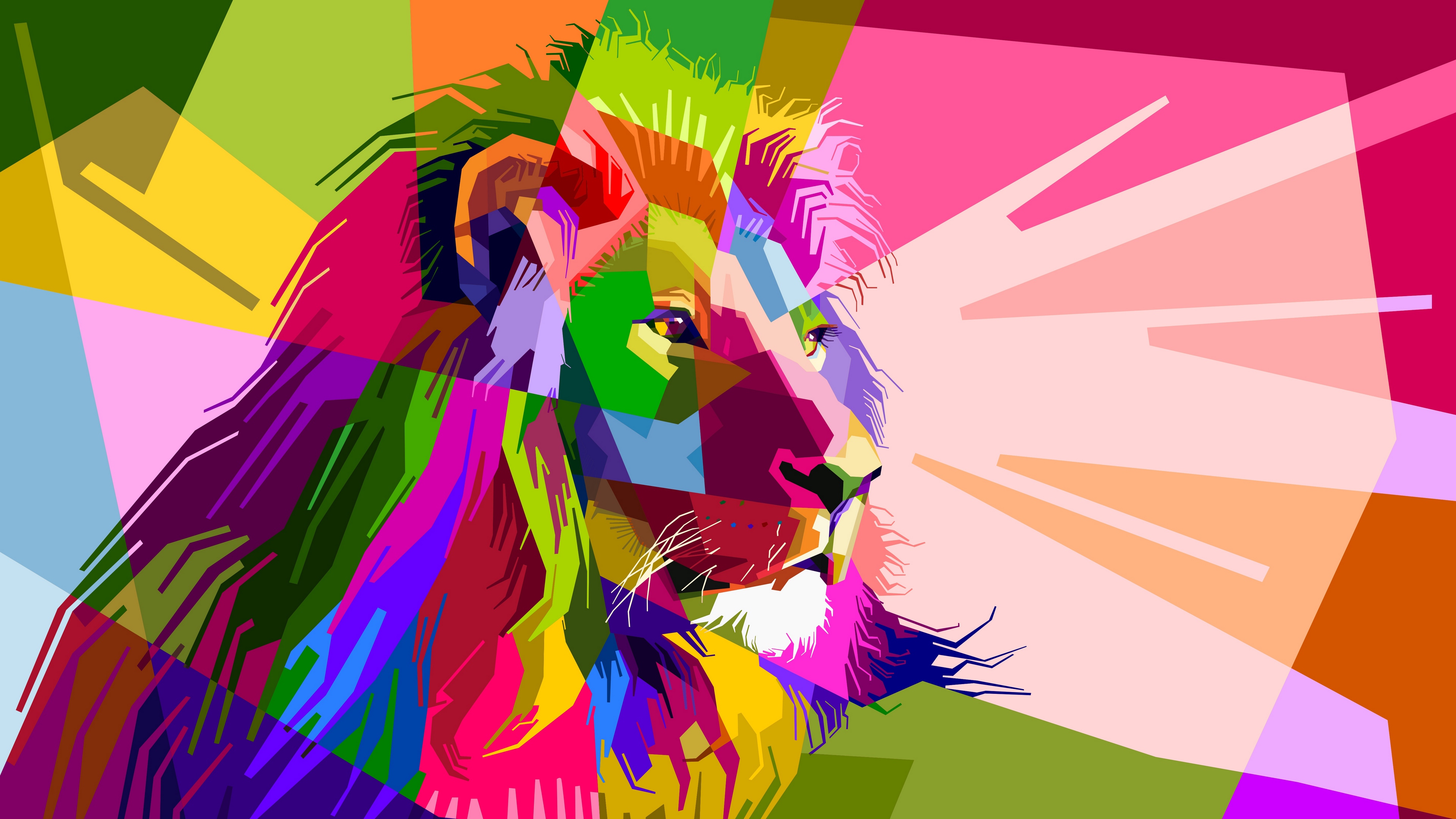 Colorful Lion Wallpapers