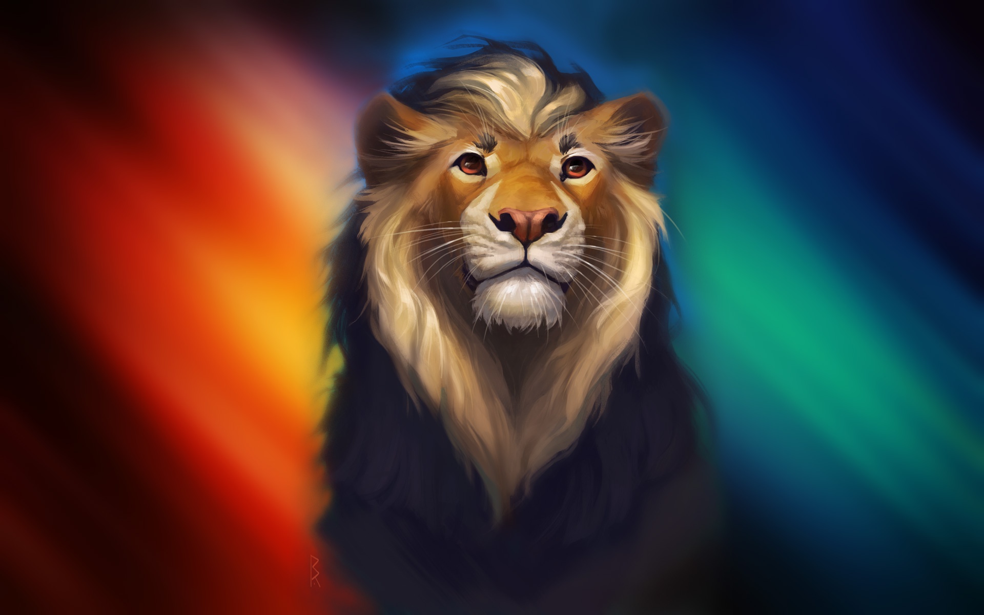 Colorful Lion Wallpapers