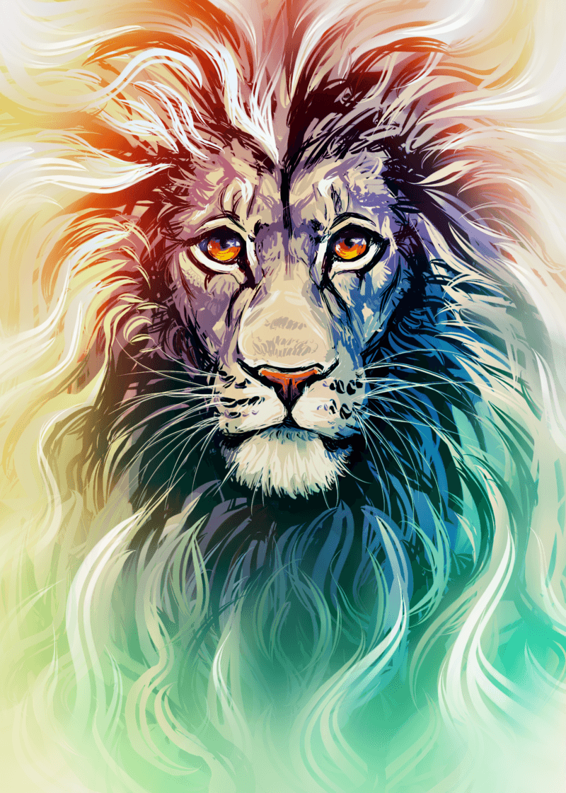 Colorful Lion Wallpapers