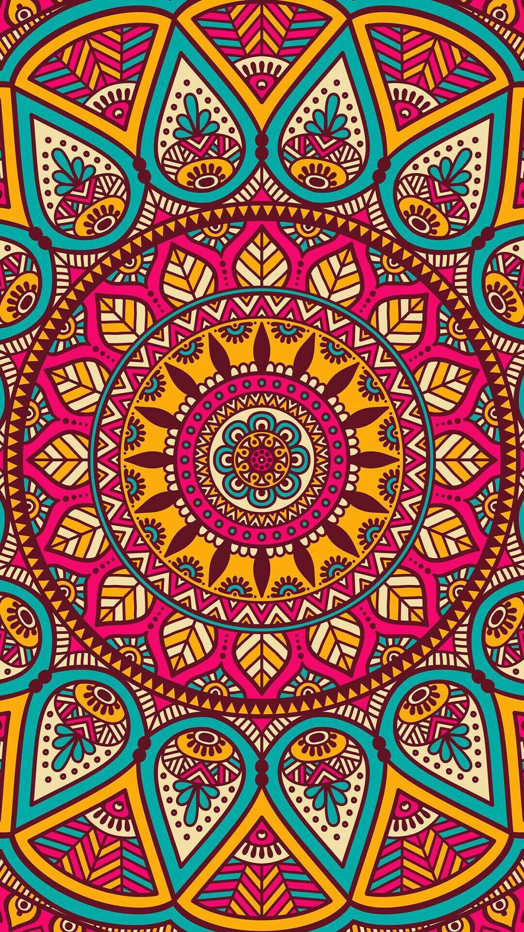 Colorful Mandala Pattern Wallpapers