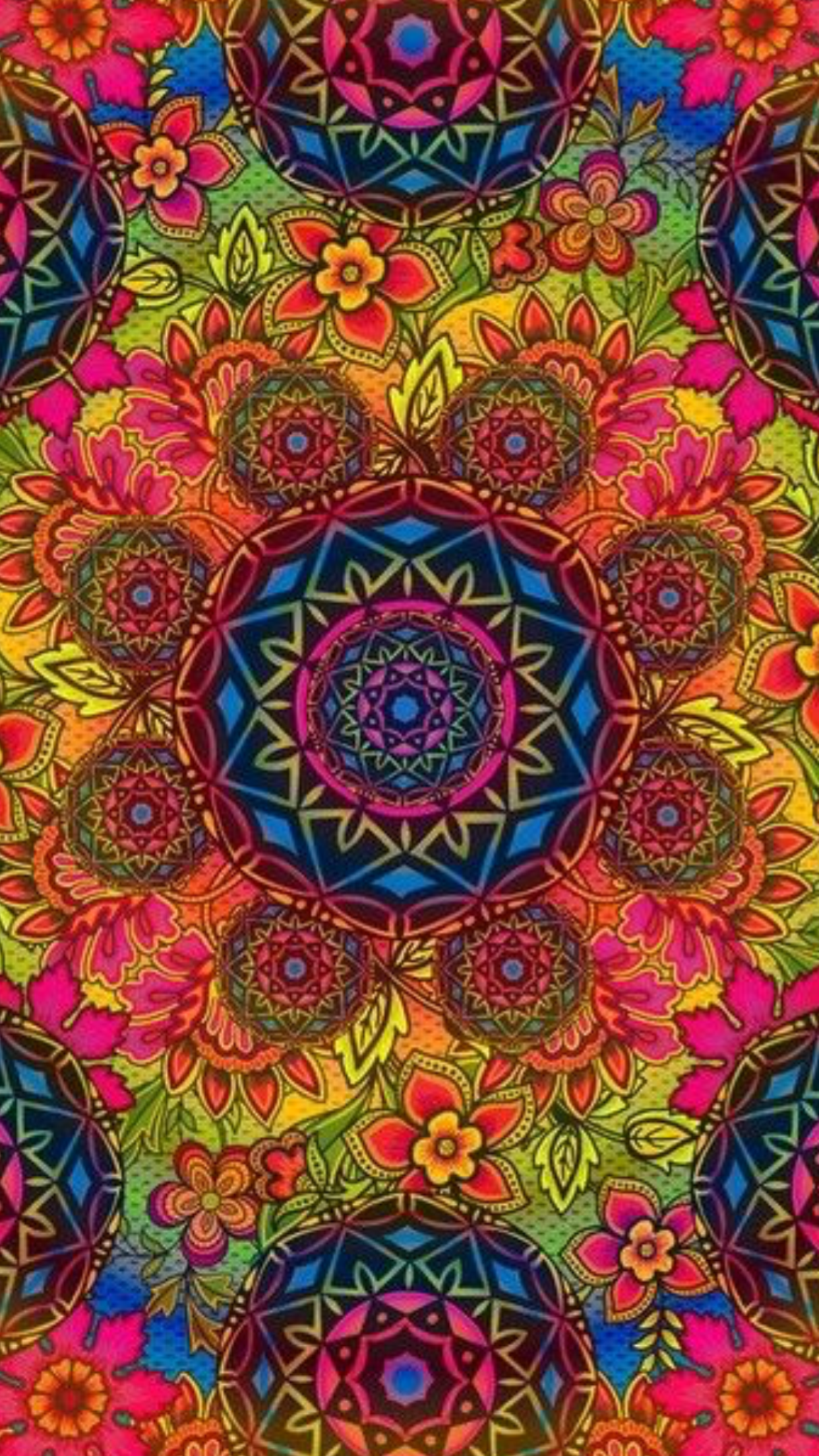 Colorful Mandala Pattern Wallpapers