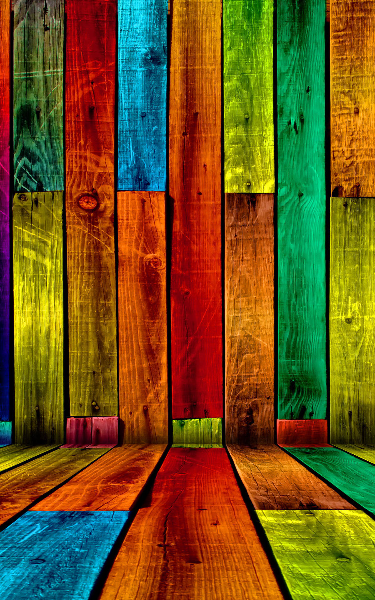 Colorful Wood Wallpapers