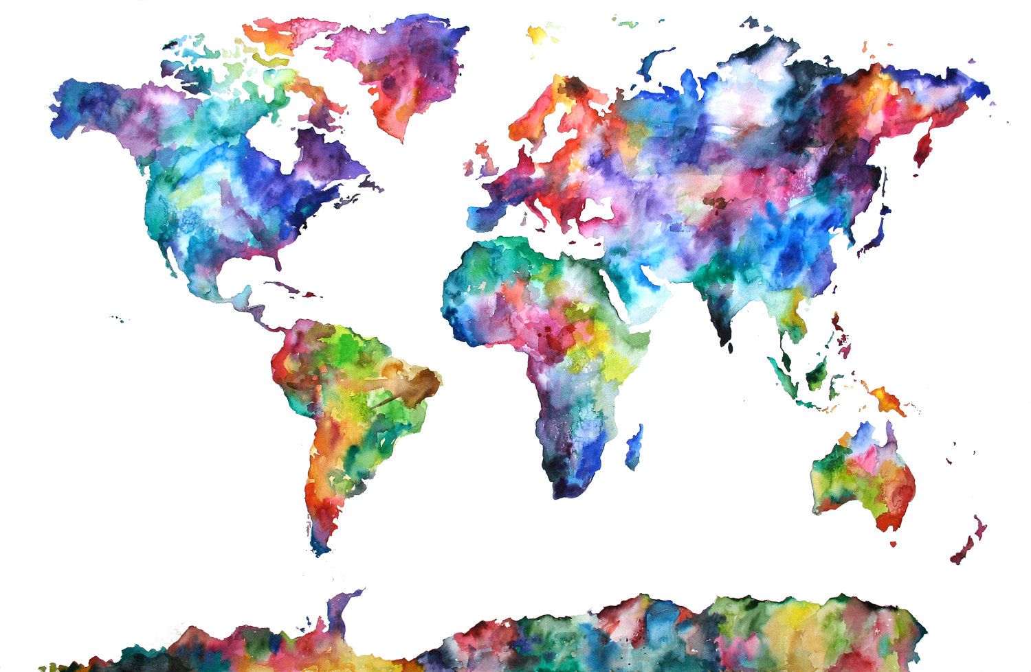 Colorful World Map Wallpapers