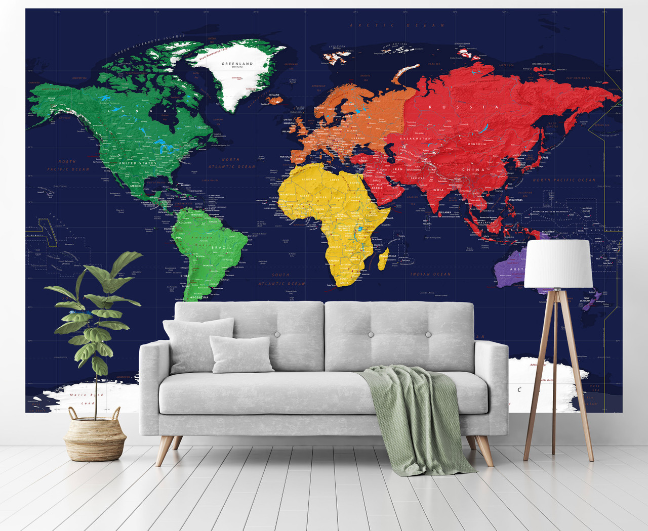 Colorful World Map Wallpapers