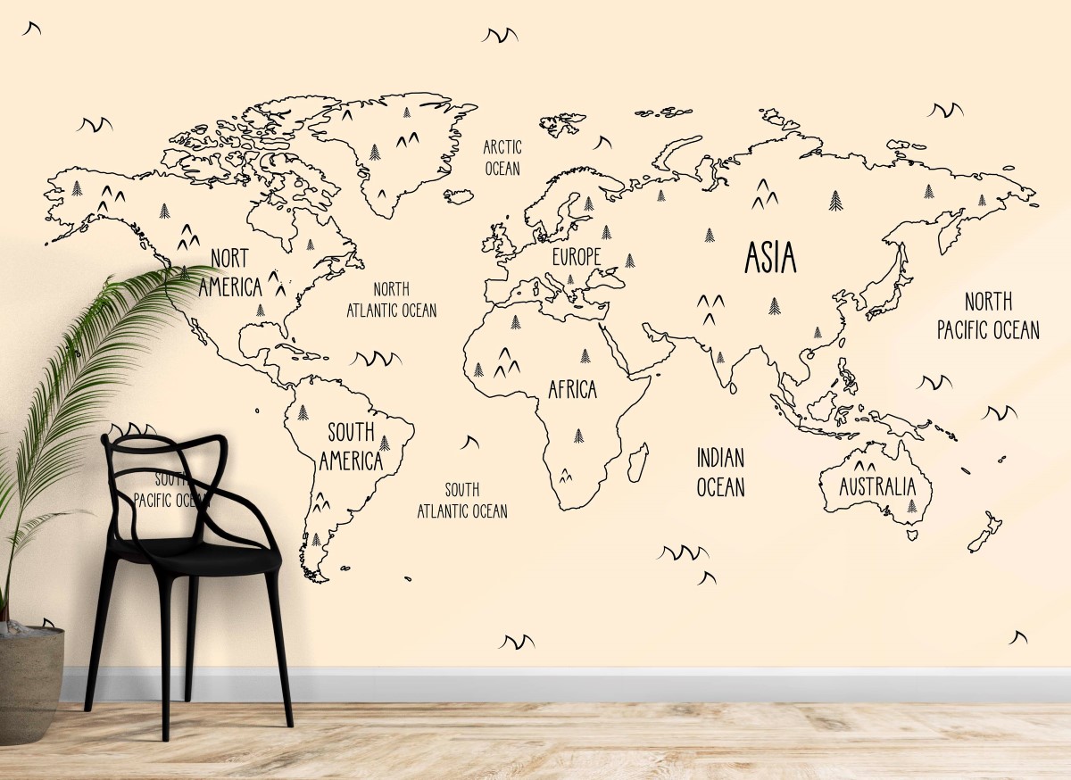 Colorful World Map Wallpapers