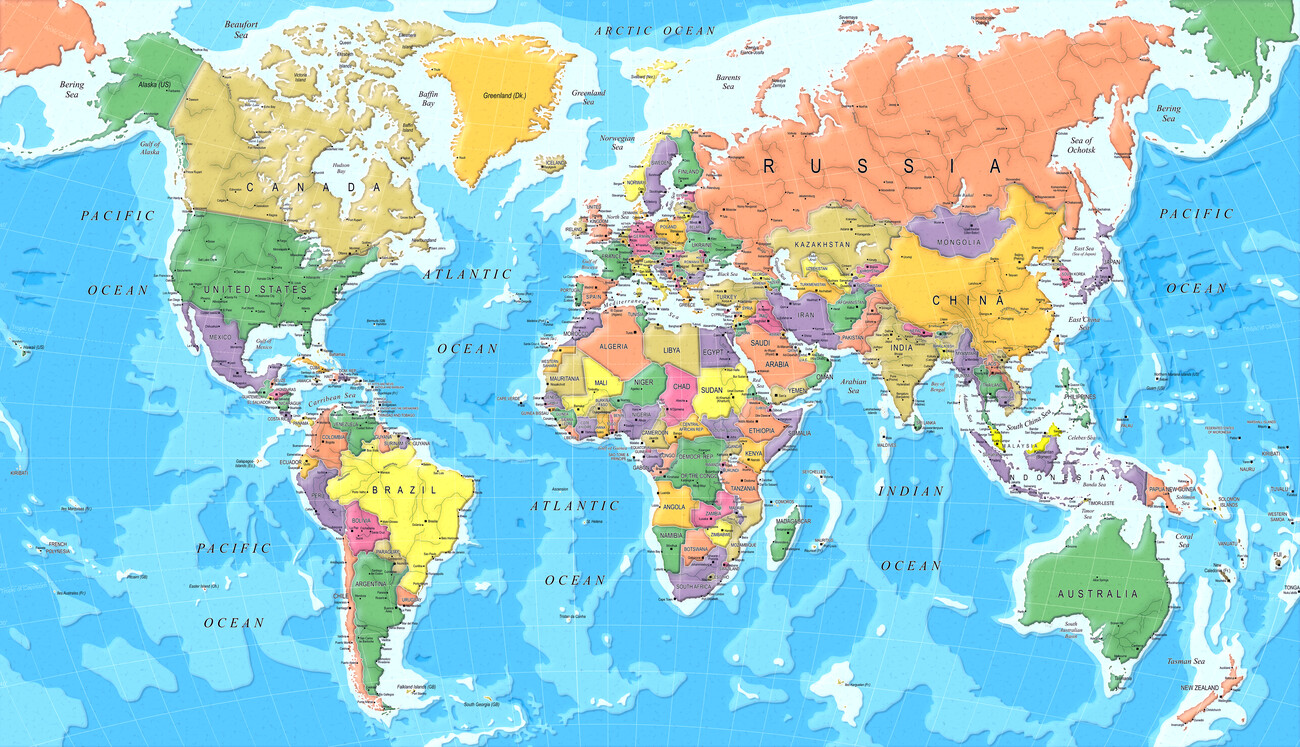 Colorful World Map Wallpapers